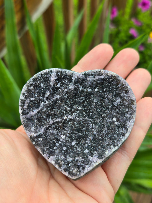 Black Amethyst Heart A