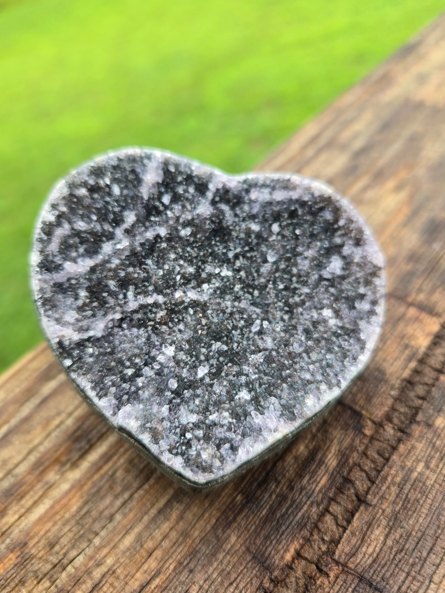 Black Amethyst Heart A