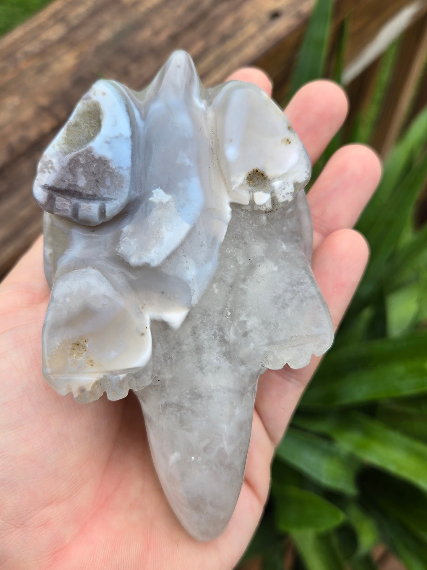 Agate Quartz Turtle Carving