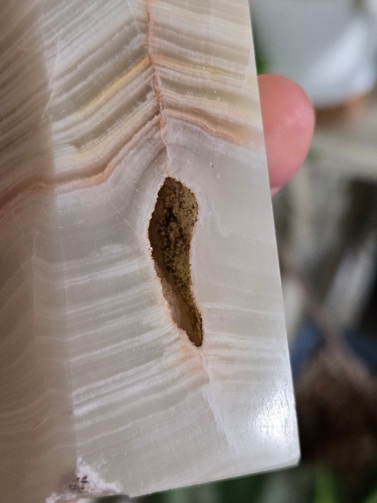 XL Banded Green Calcite