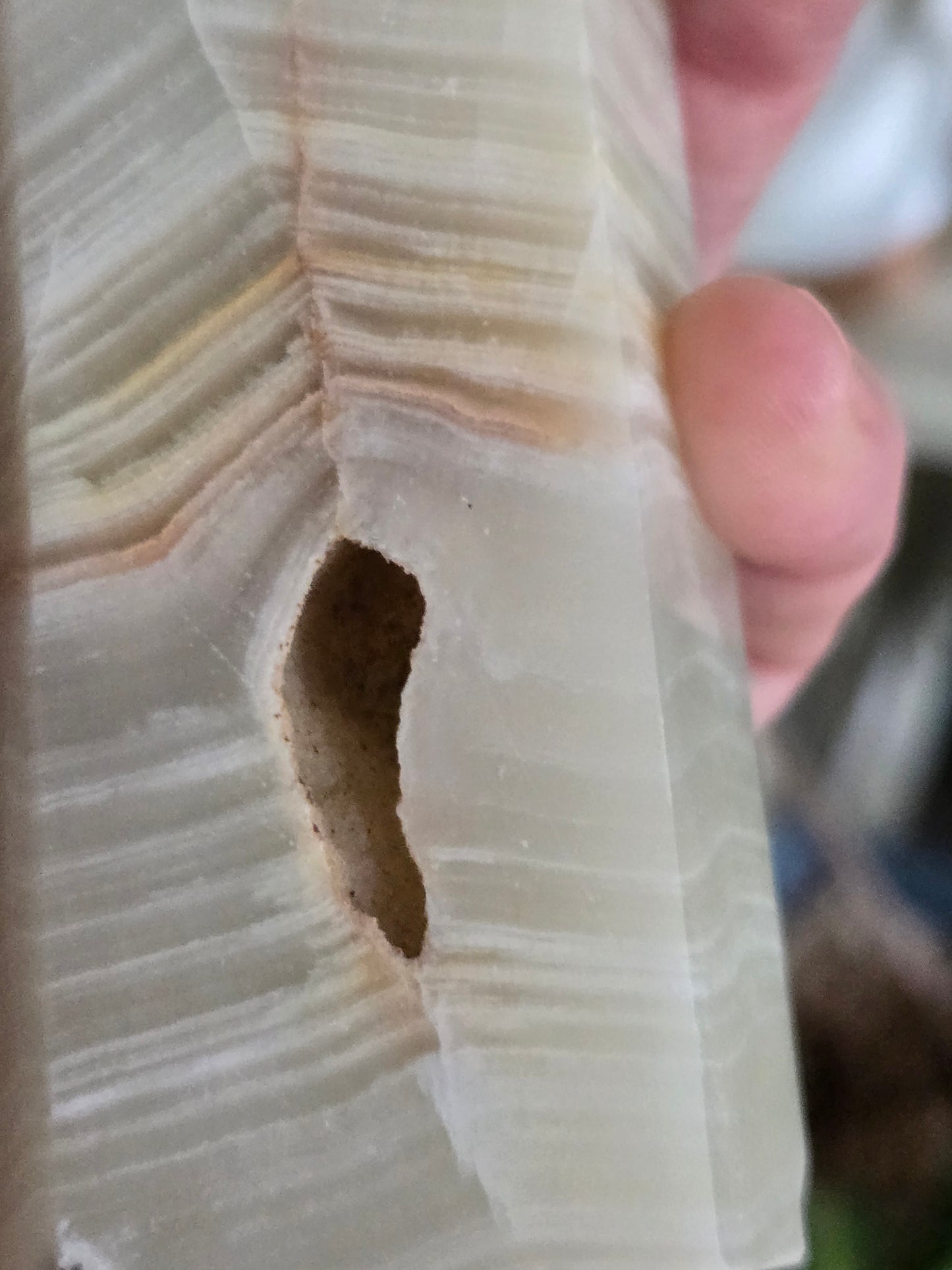 XL Banded Green Calcite