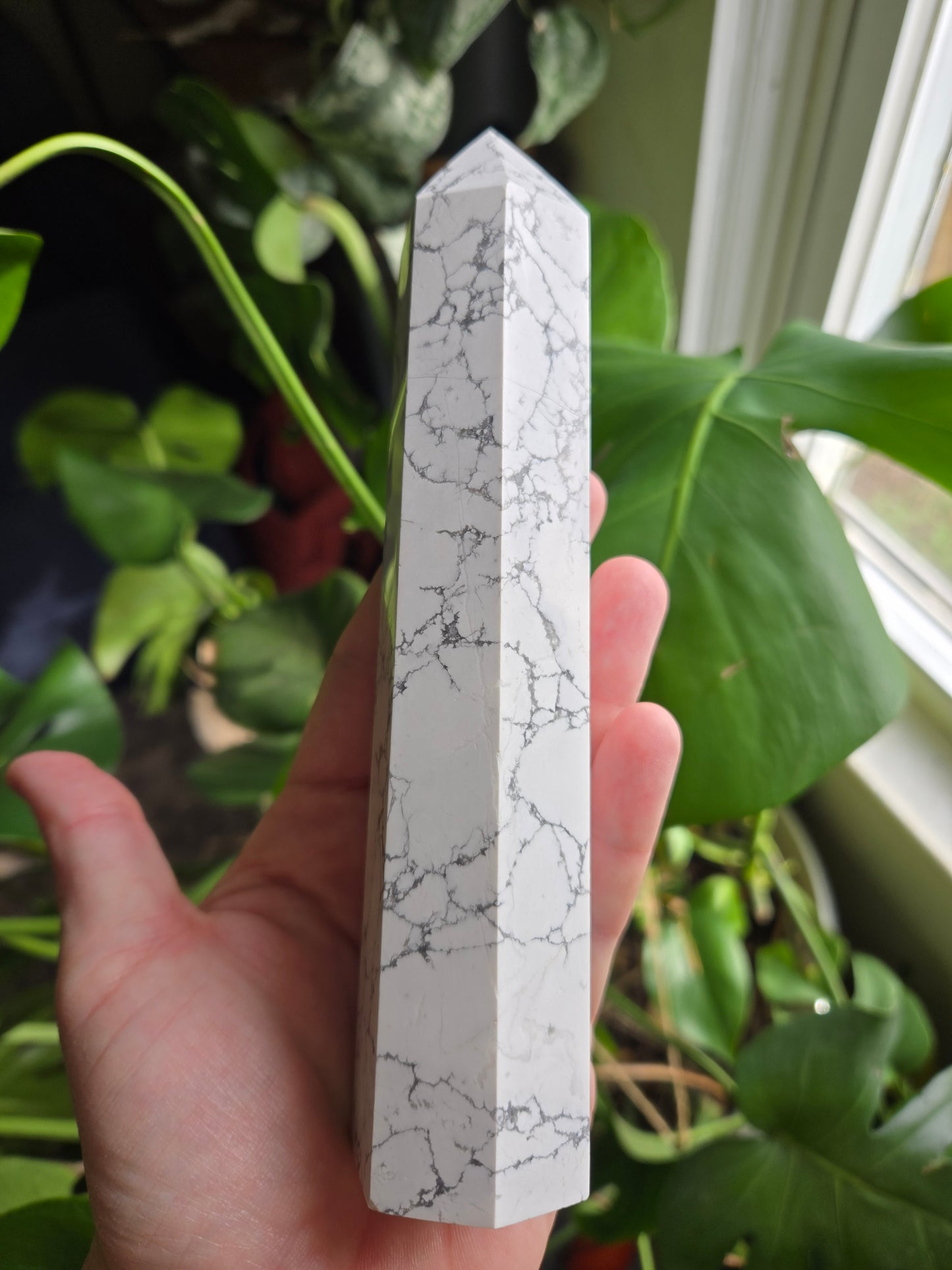 Large Howlite Tower