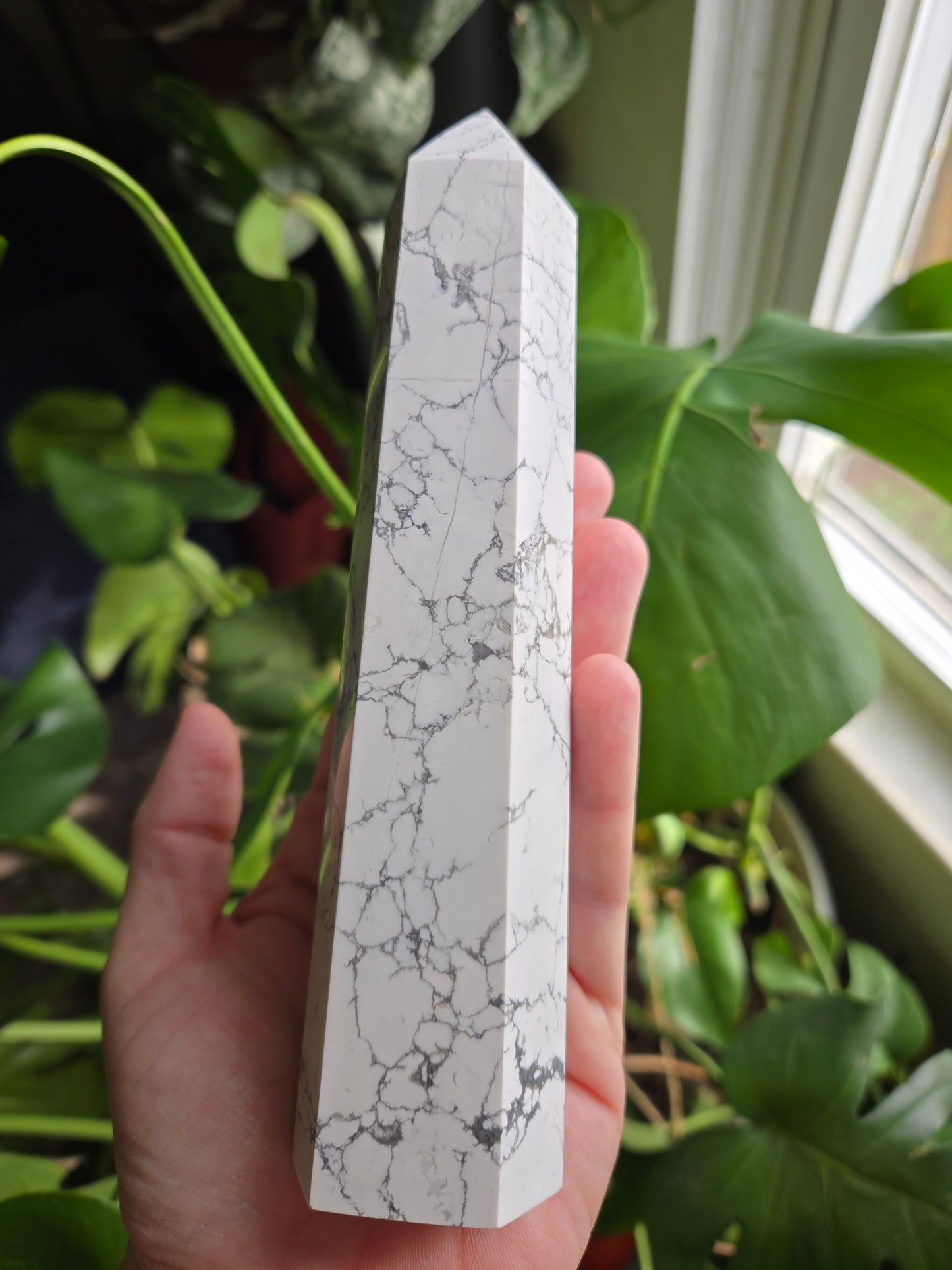 Large Howlite Tower