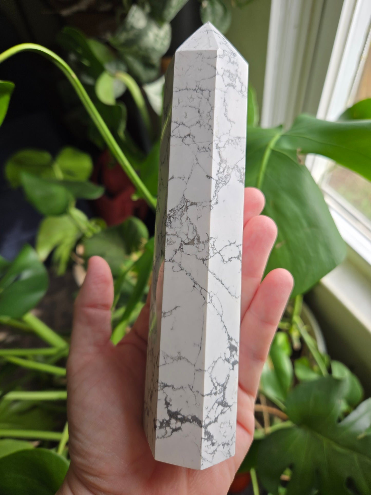 Large Howlite Tower