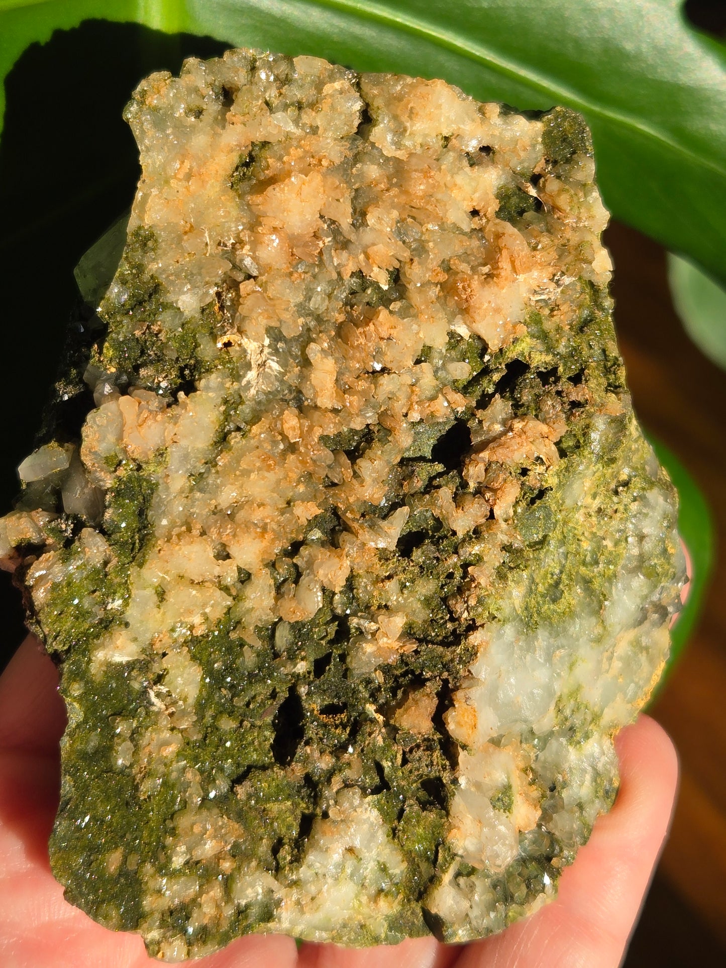 Forest Epidote with Quartz