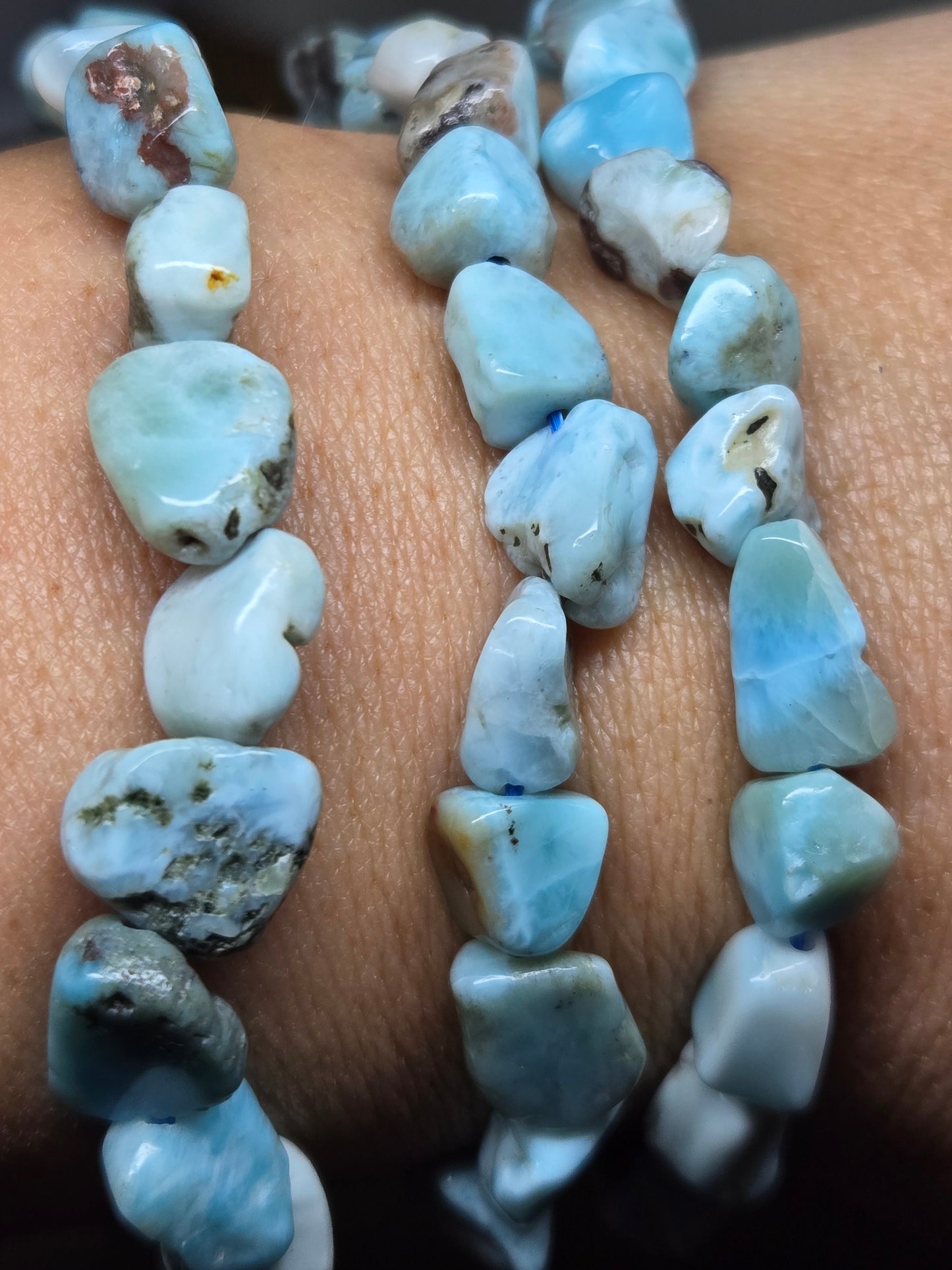 Larimar Tumble Bracelet