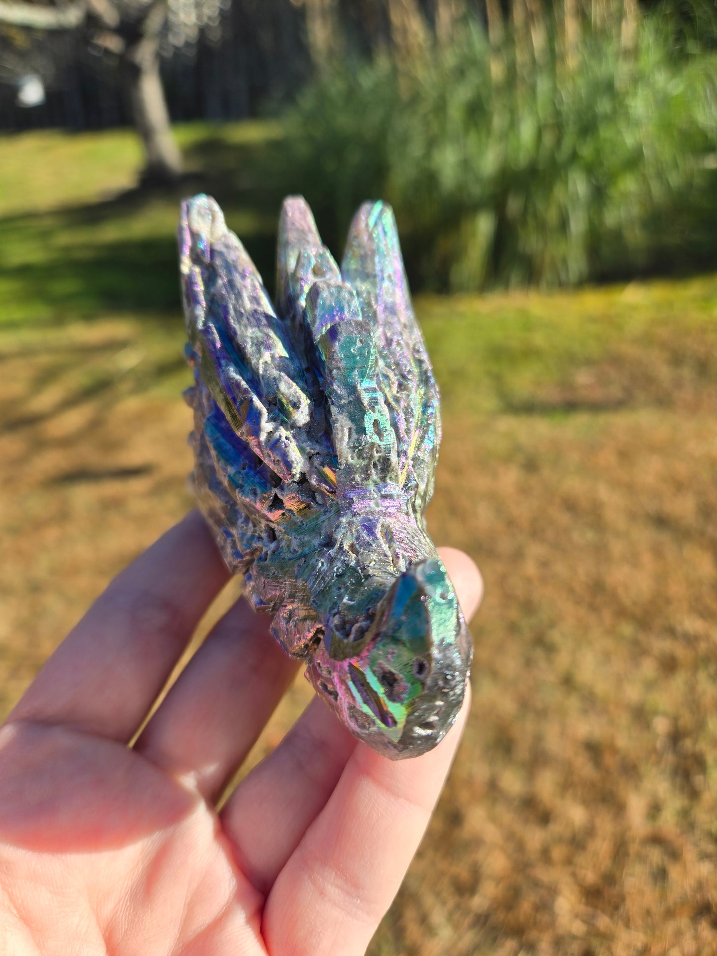 Aura Coated Sphalerite Dragon Head