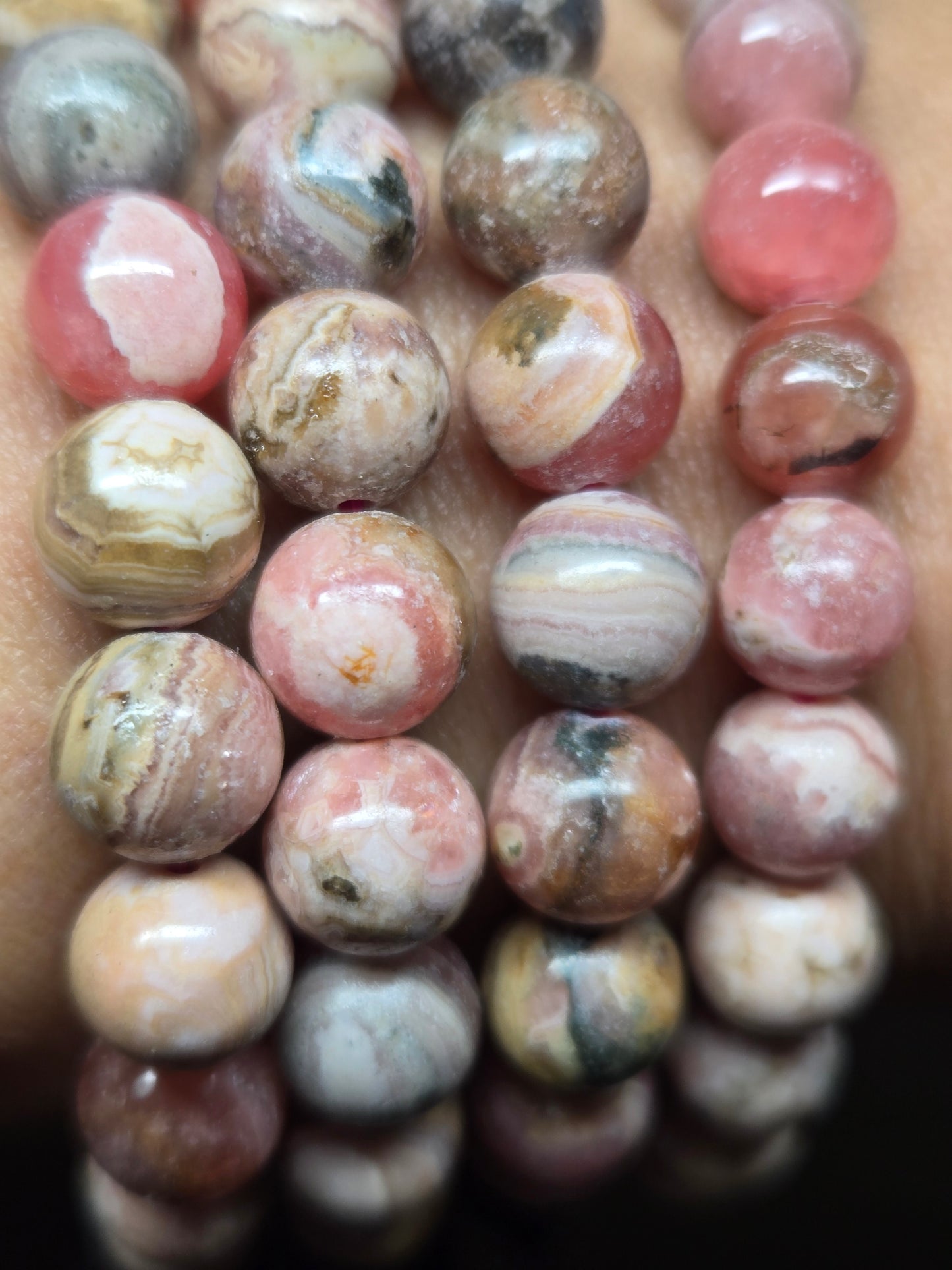 Rhodochrosite Braclets 8mm