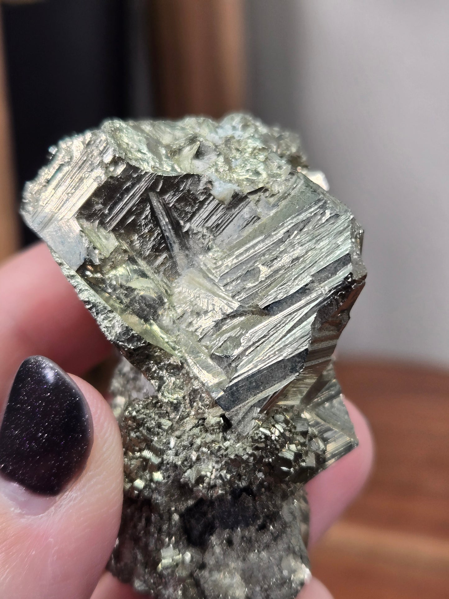 Cubic Pyrite with Quartz
