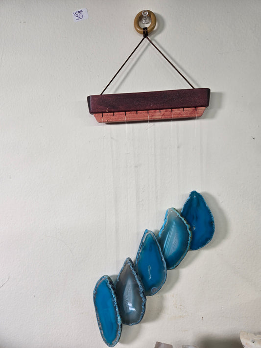 Dyed Agate Windchimes