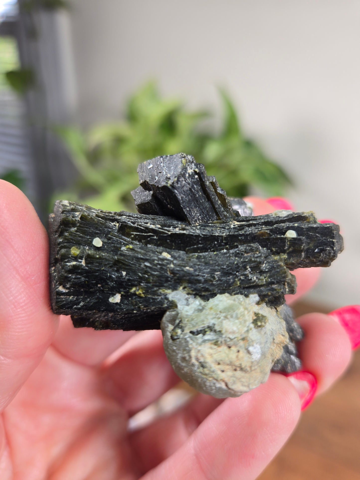 Epidote and Prehnite Ball Specimen
