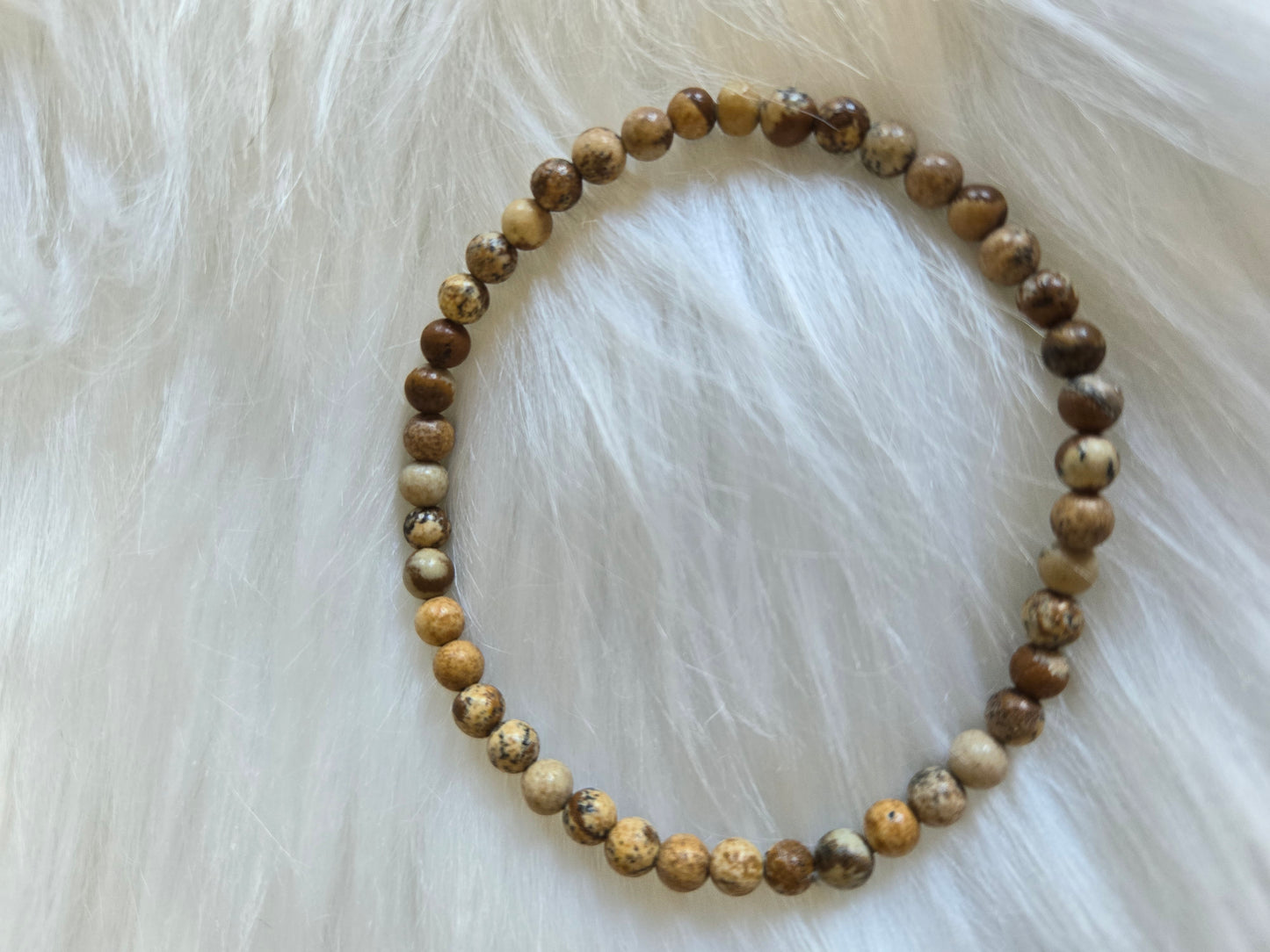 4mm Picture Jasper Bracelet (7.5)