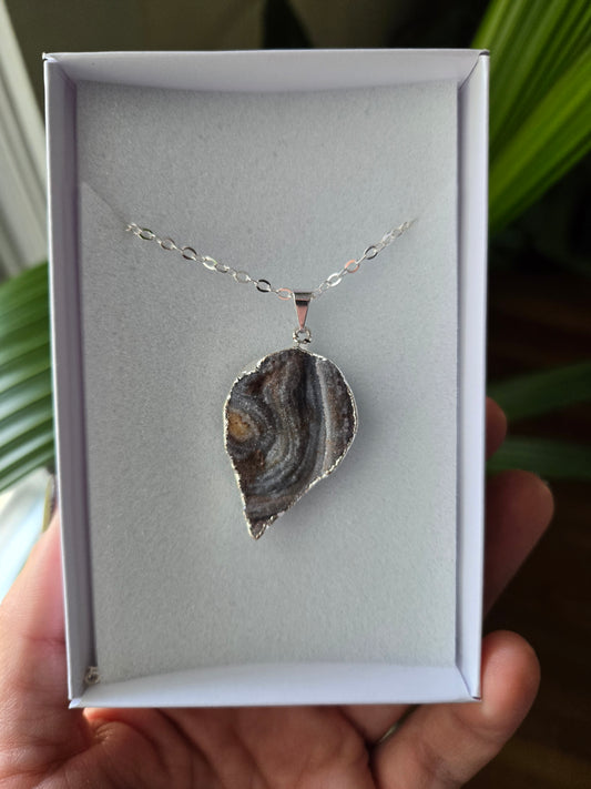 Druzy Chalcedony Necklace