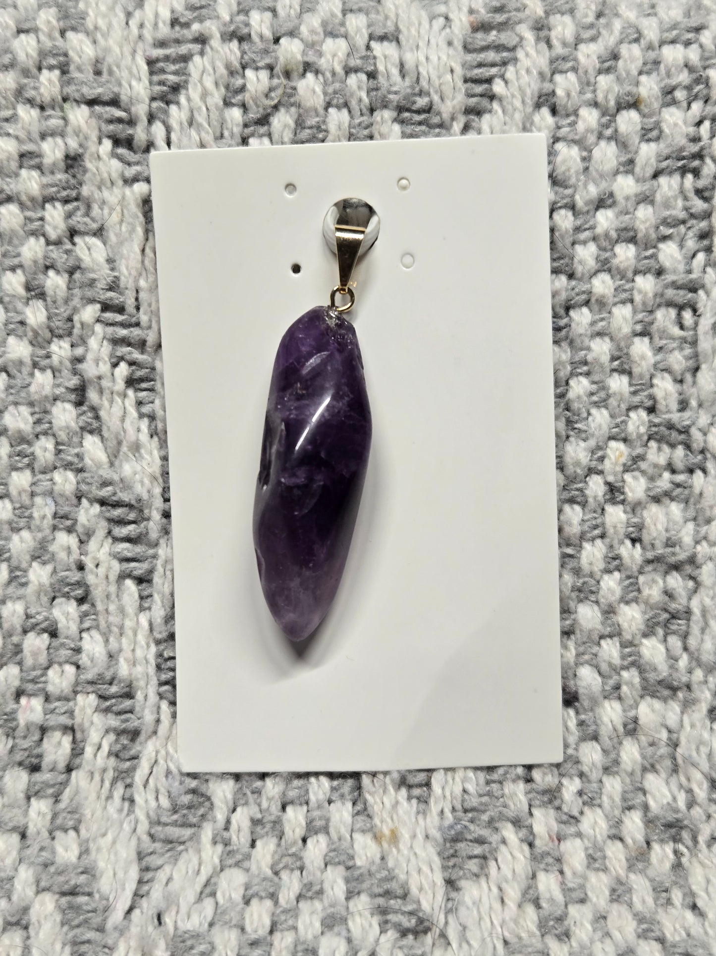 Polished Amethyst Pendant