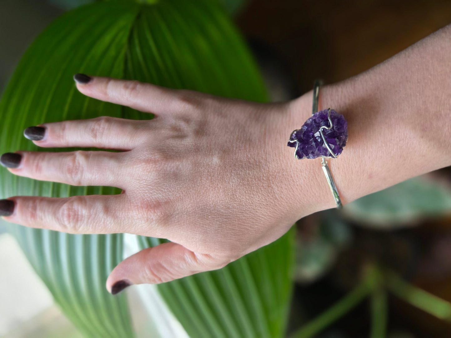 Amethyst Cluster Bracelet