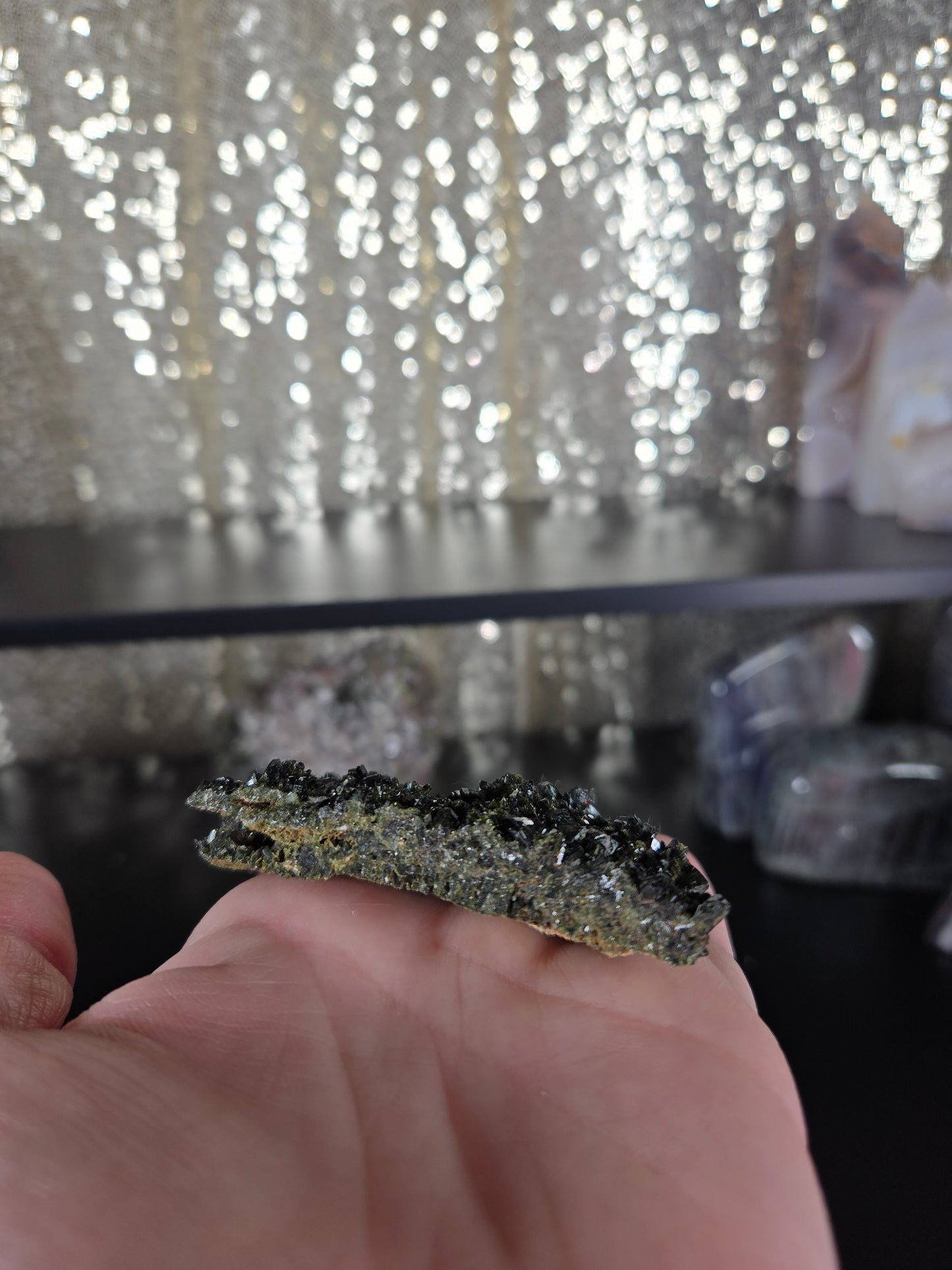 Black and Green Epidote