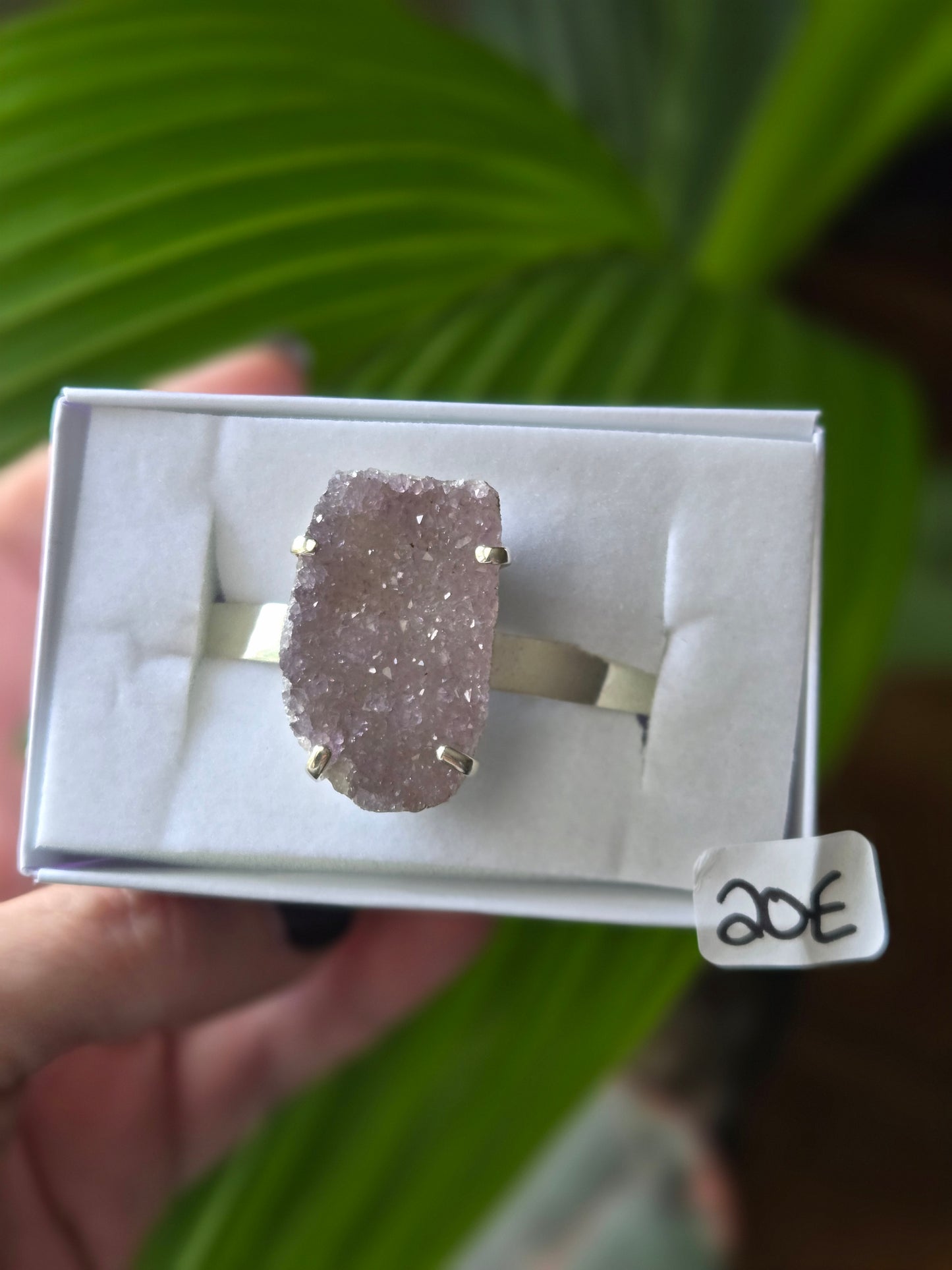 Amethyst Cluster Bangle Braclet
