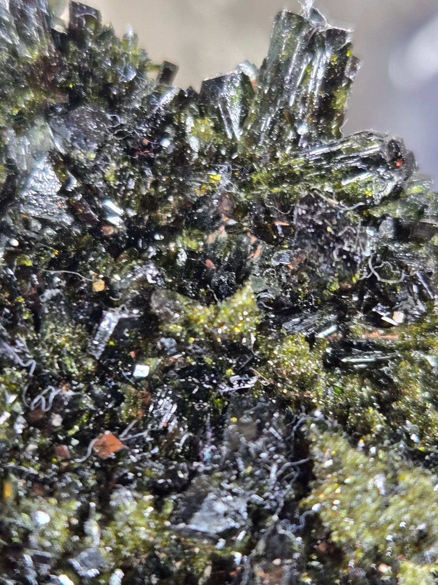 Black and Green Epidote