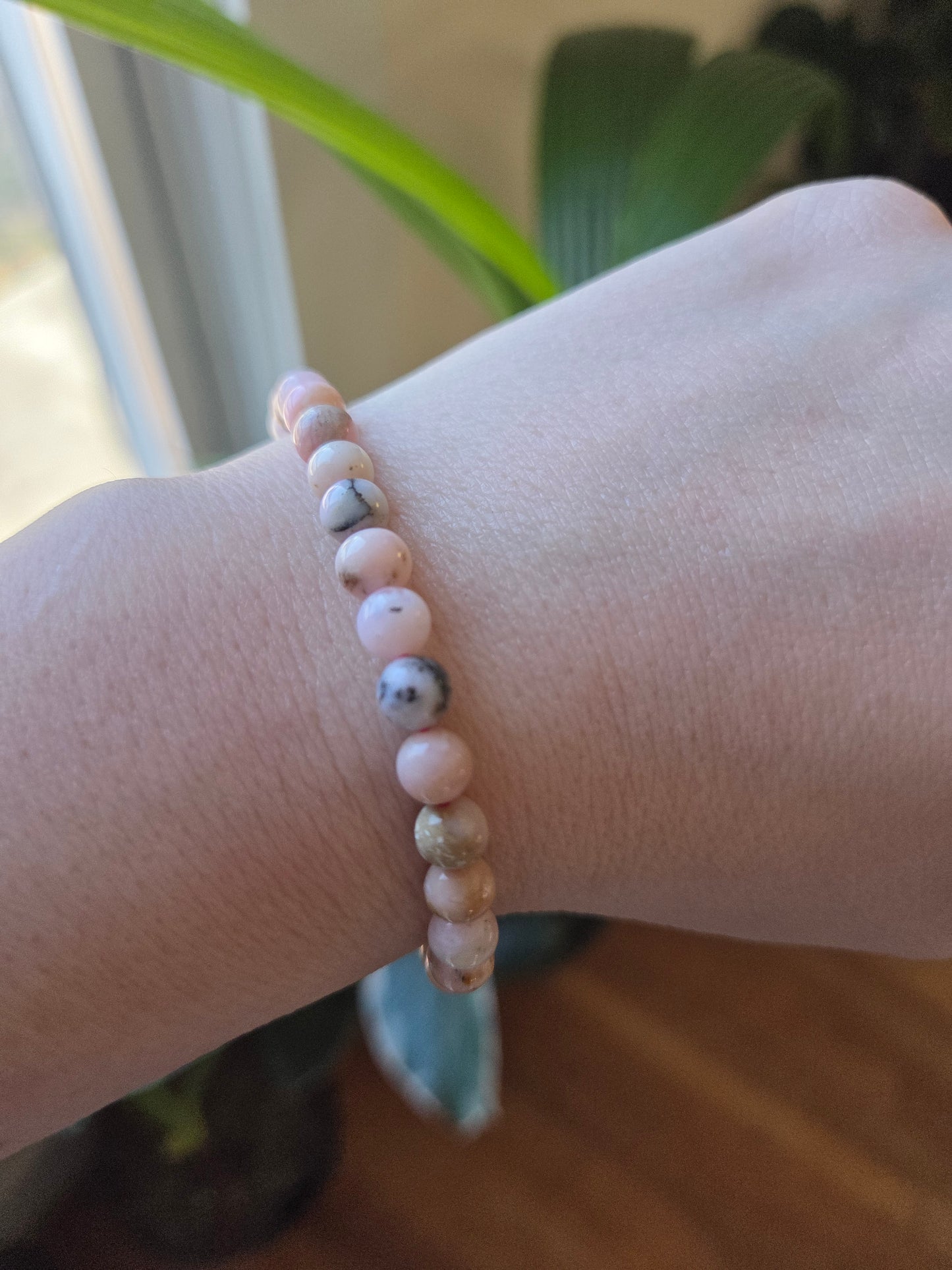 Pink Opal Bracelet 6mm