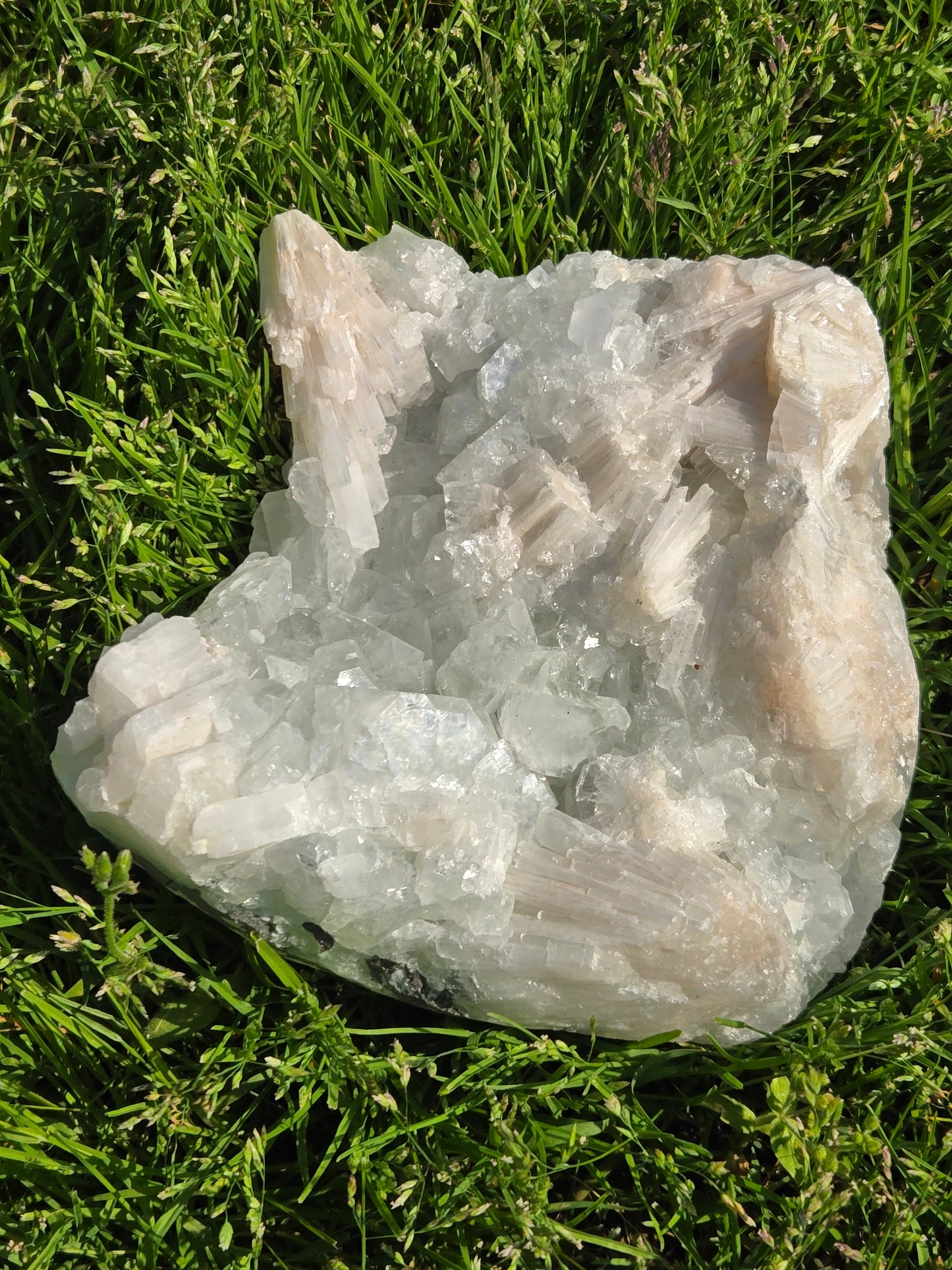 Green Apophyllite With Scolecite
