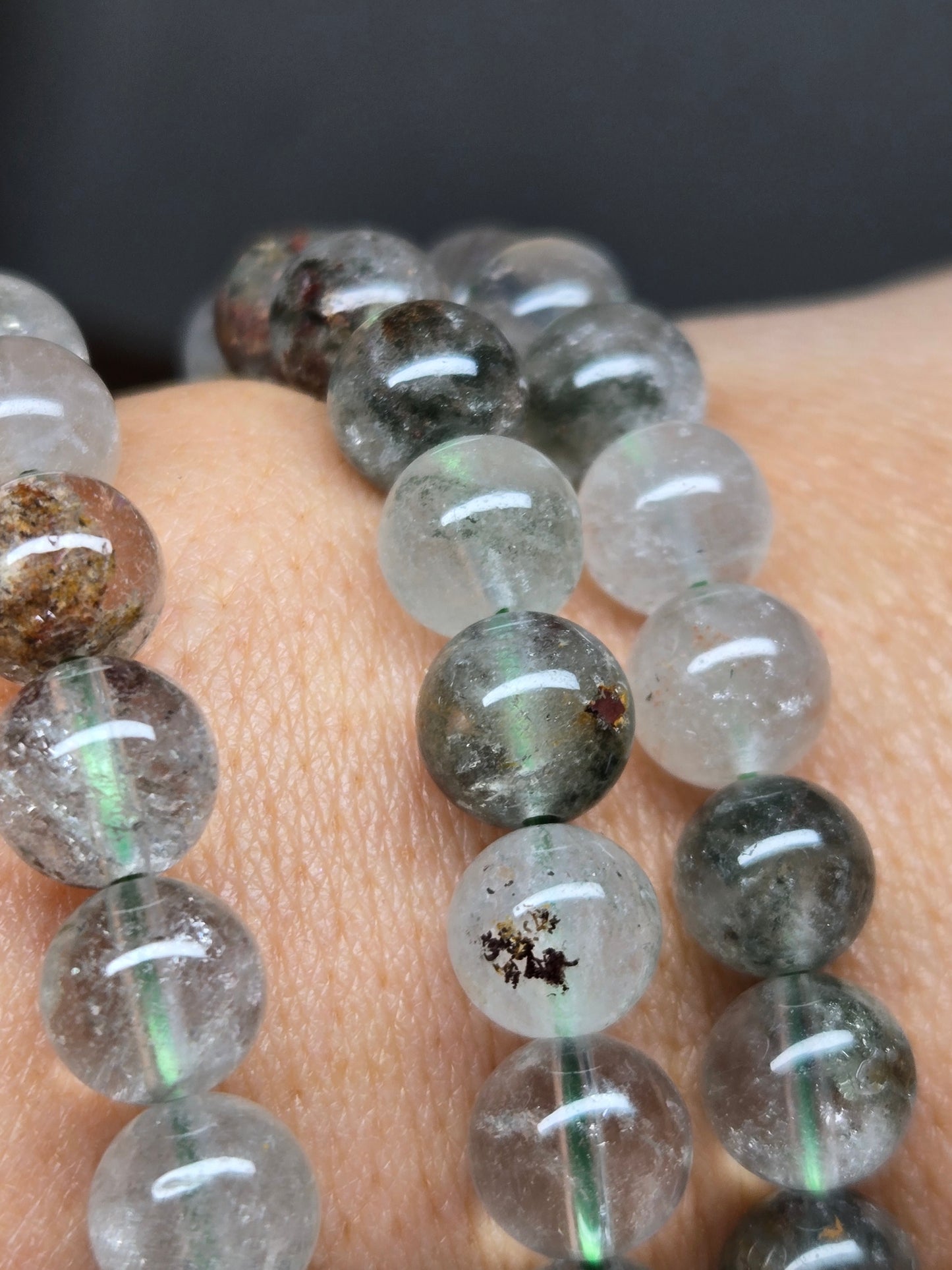 Green Phantom Quartz Braclet 8mm