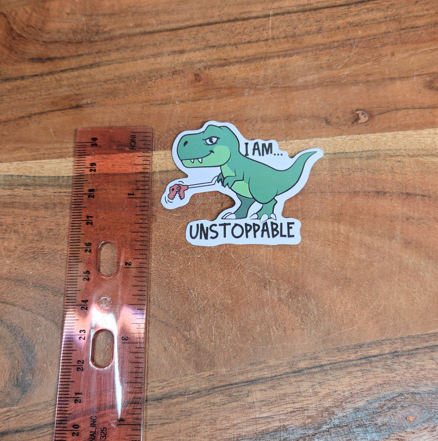 Unstoppable T-Rex Sticker
