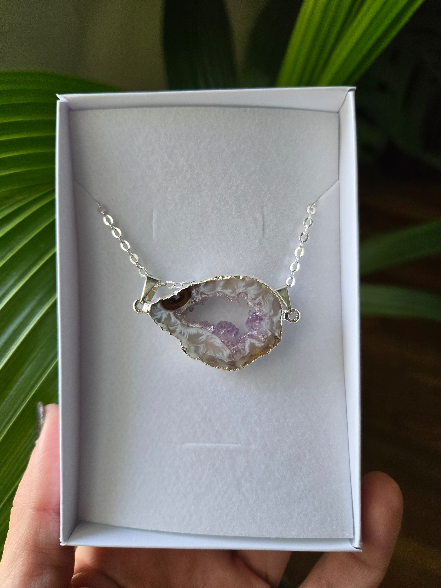 Amethyst and Agate Necklace