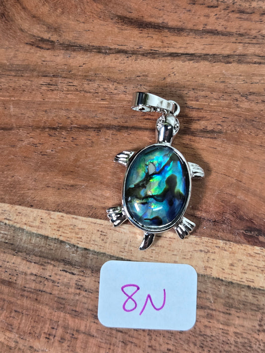 Abalone Shell Turtle Pendant