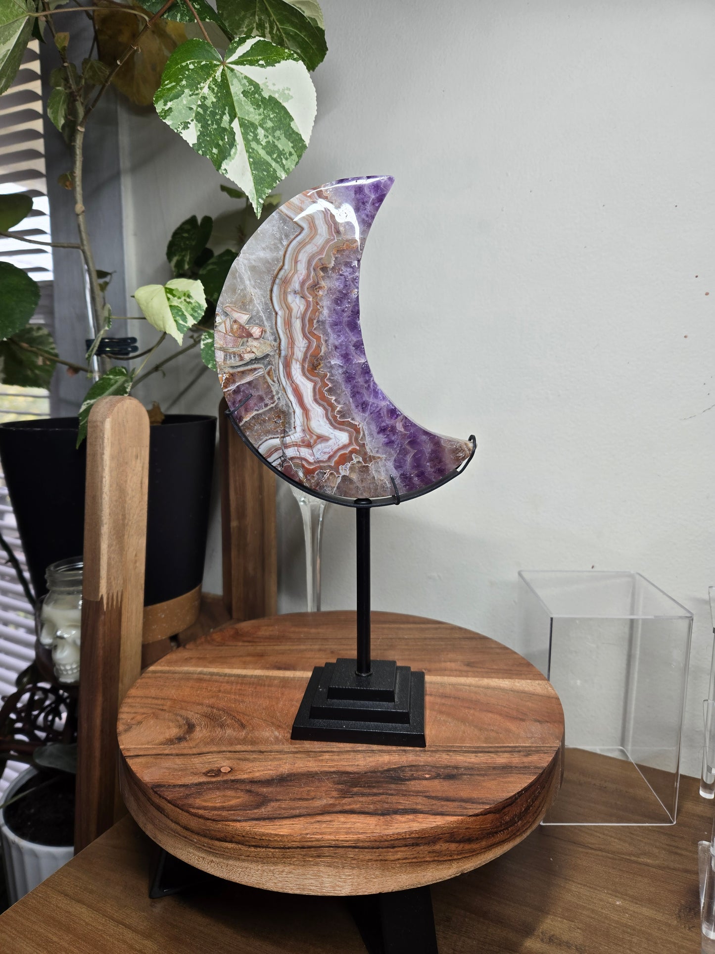 Amethyst and Agate Moon