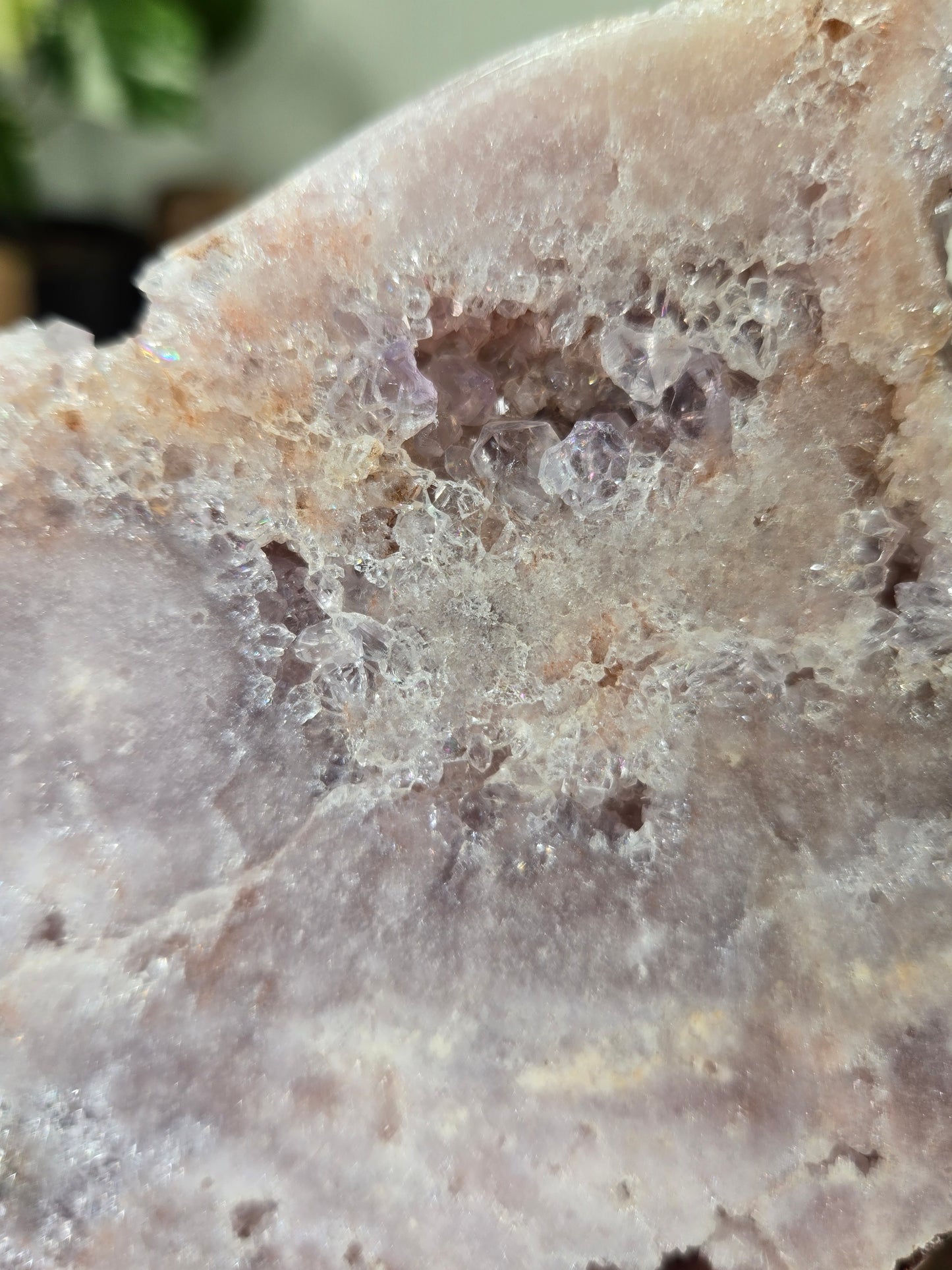 Pink Amethyst Slab on Stand