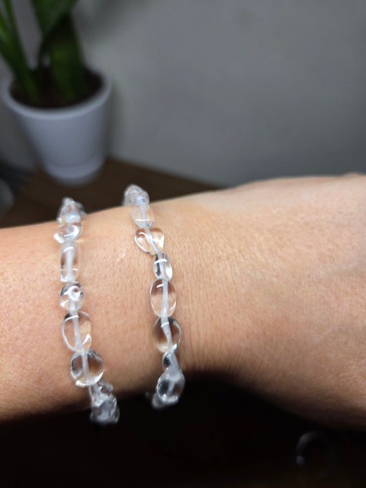 Clear Quartz Tunble Bracelet
