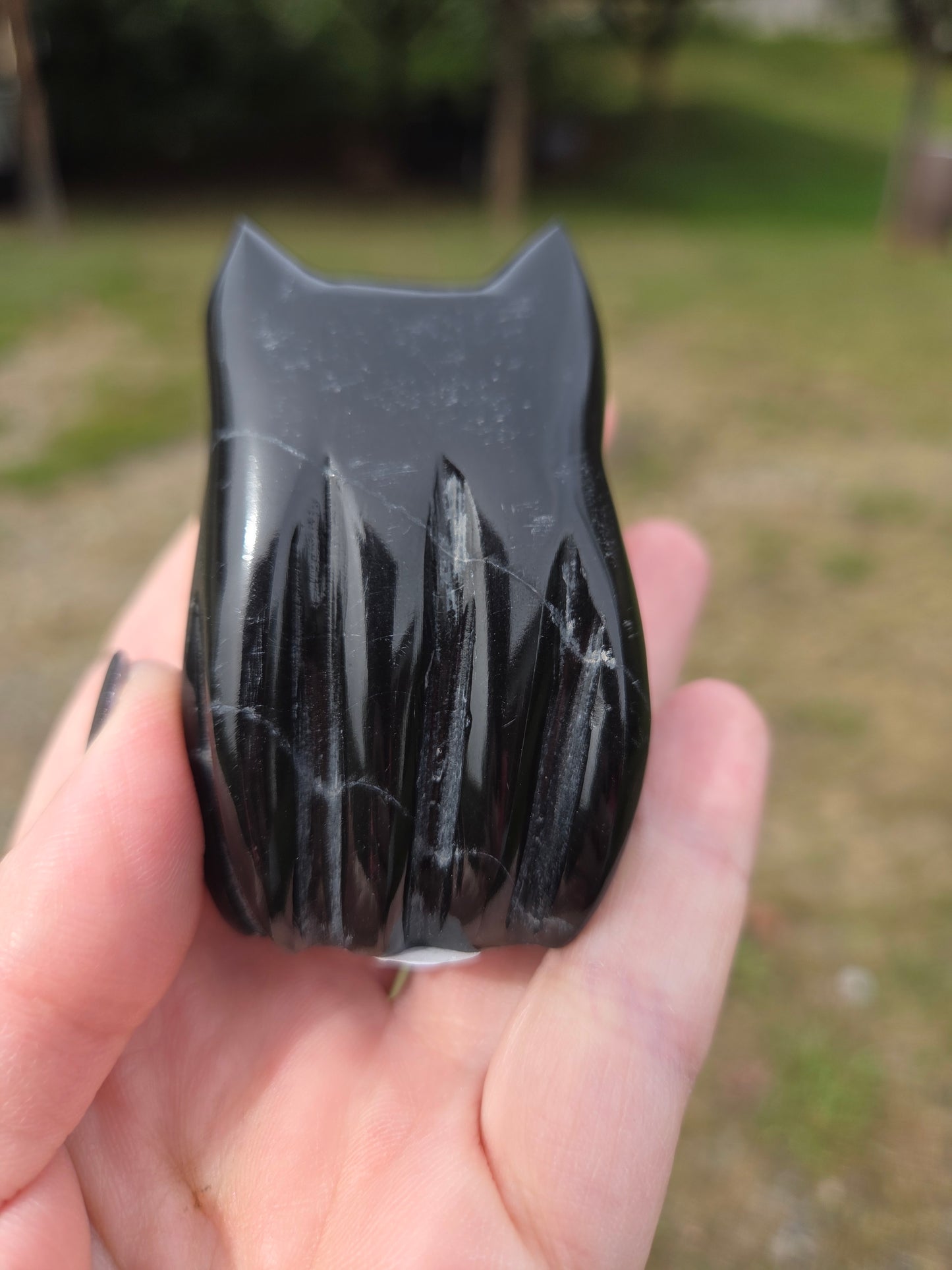 Black Marble Ghost Kitty