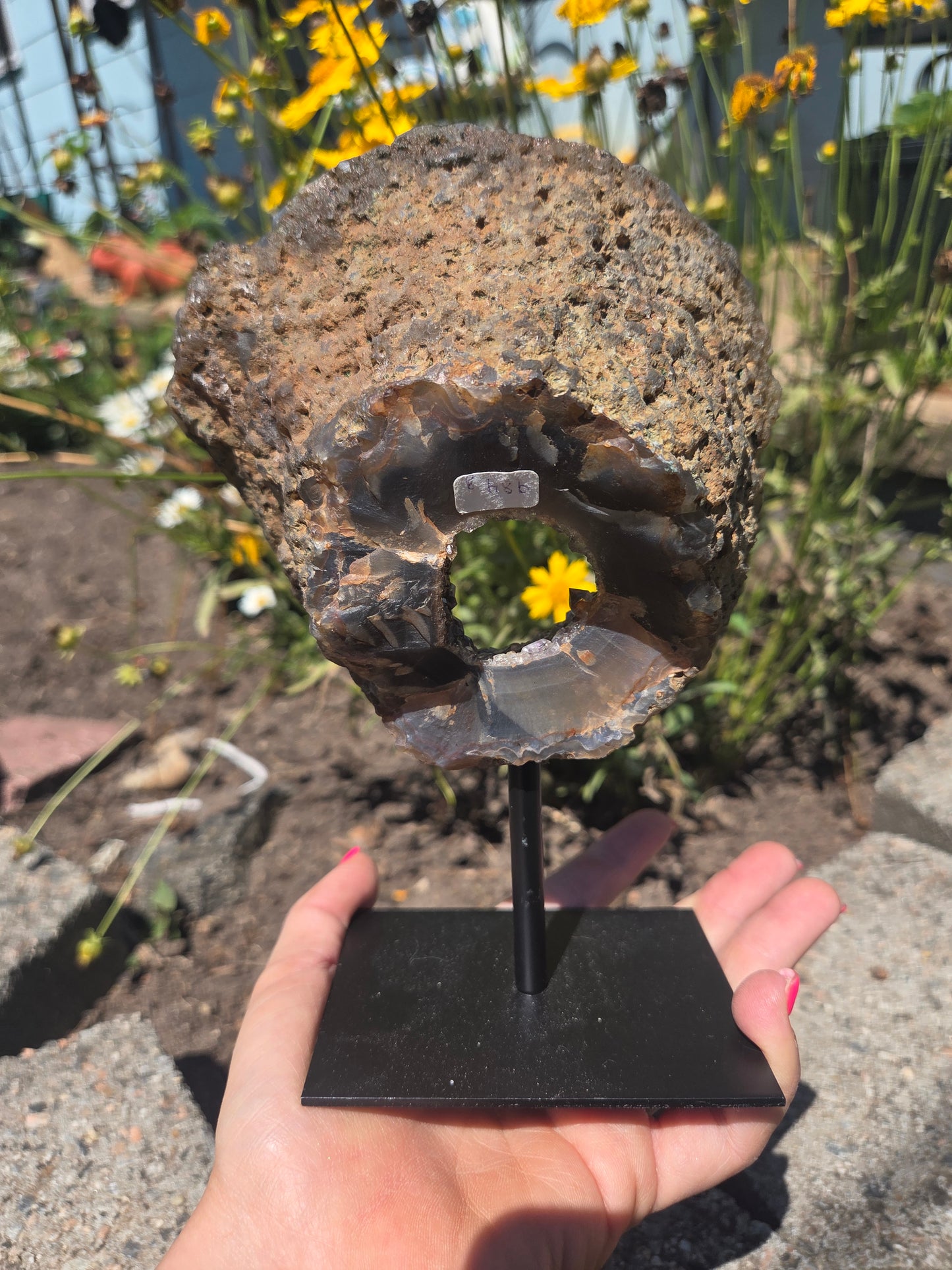 Amethyst Portal with Hematite Point