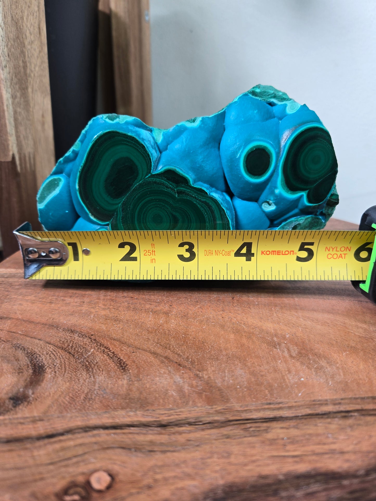 Malachite and Chrysocolla Standing Slab