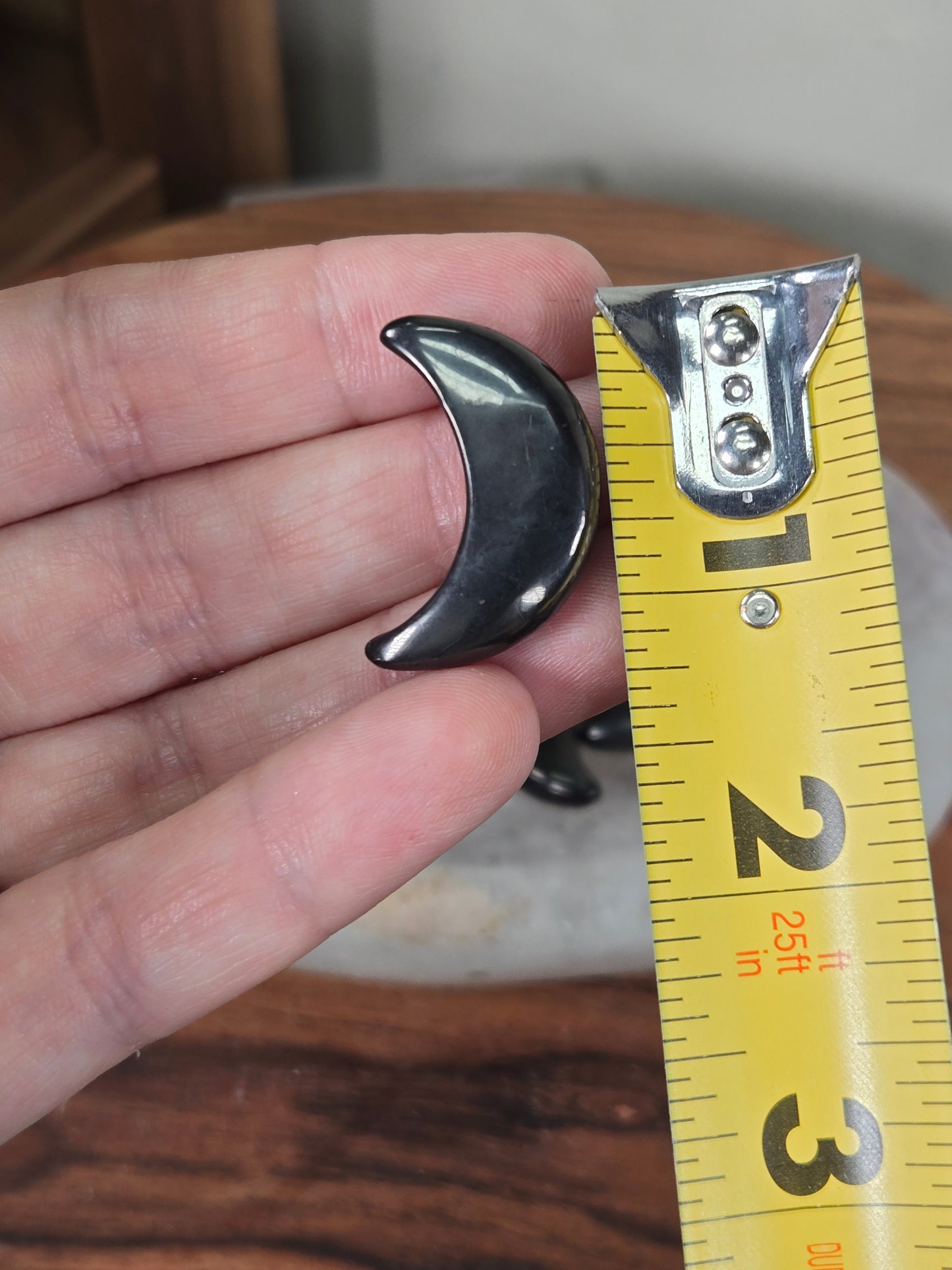 Shungite mini moons 1"x1"