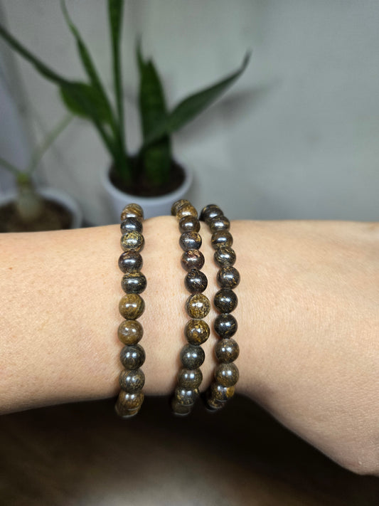 Bronzite Bracelet 6mm