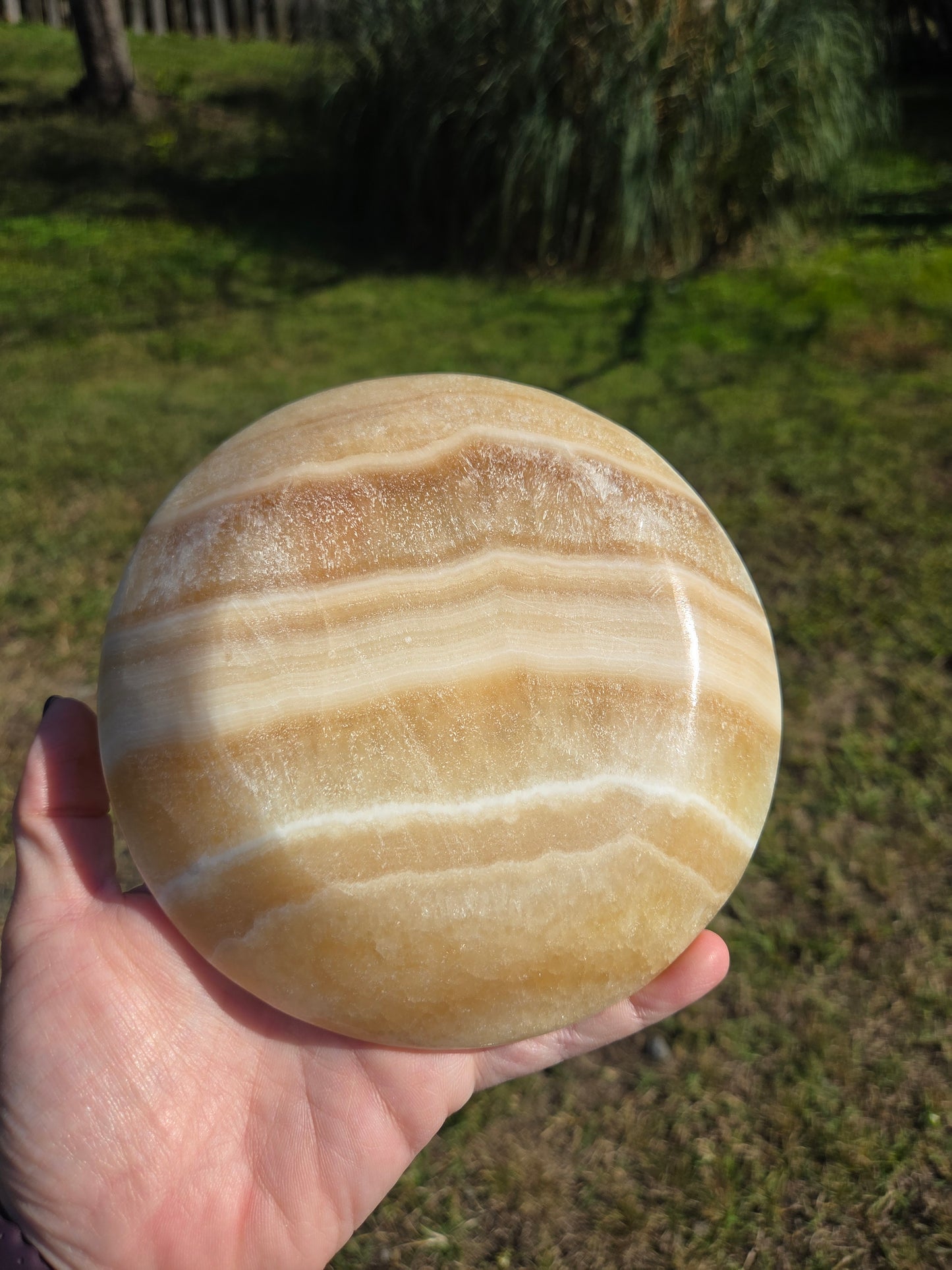 Orange Calcite bowl