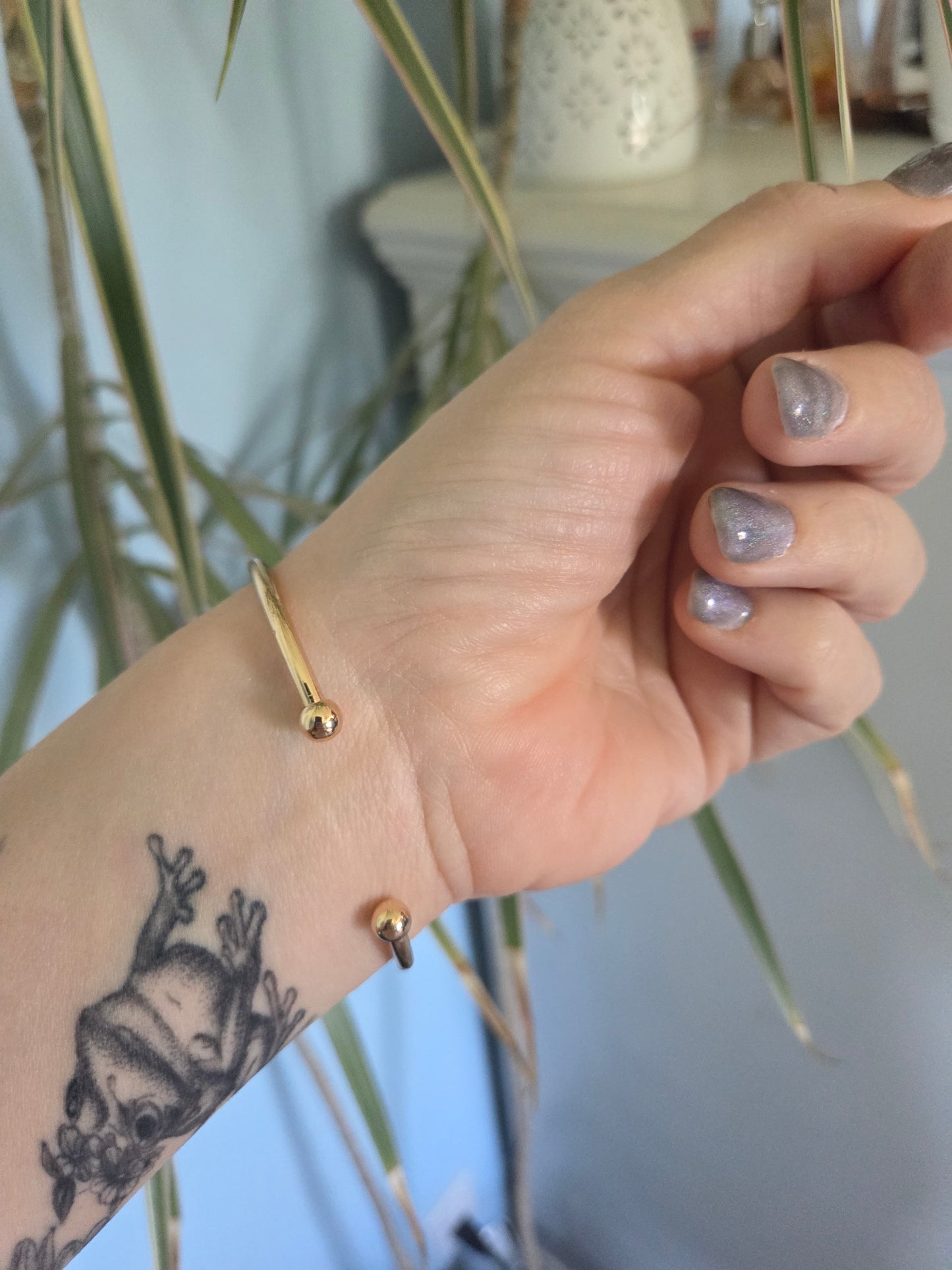 Black Tourmaline Cuff Bracelet