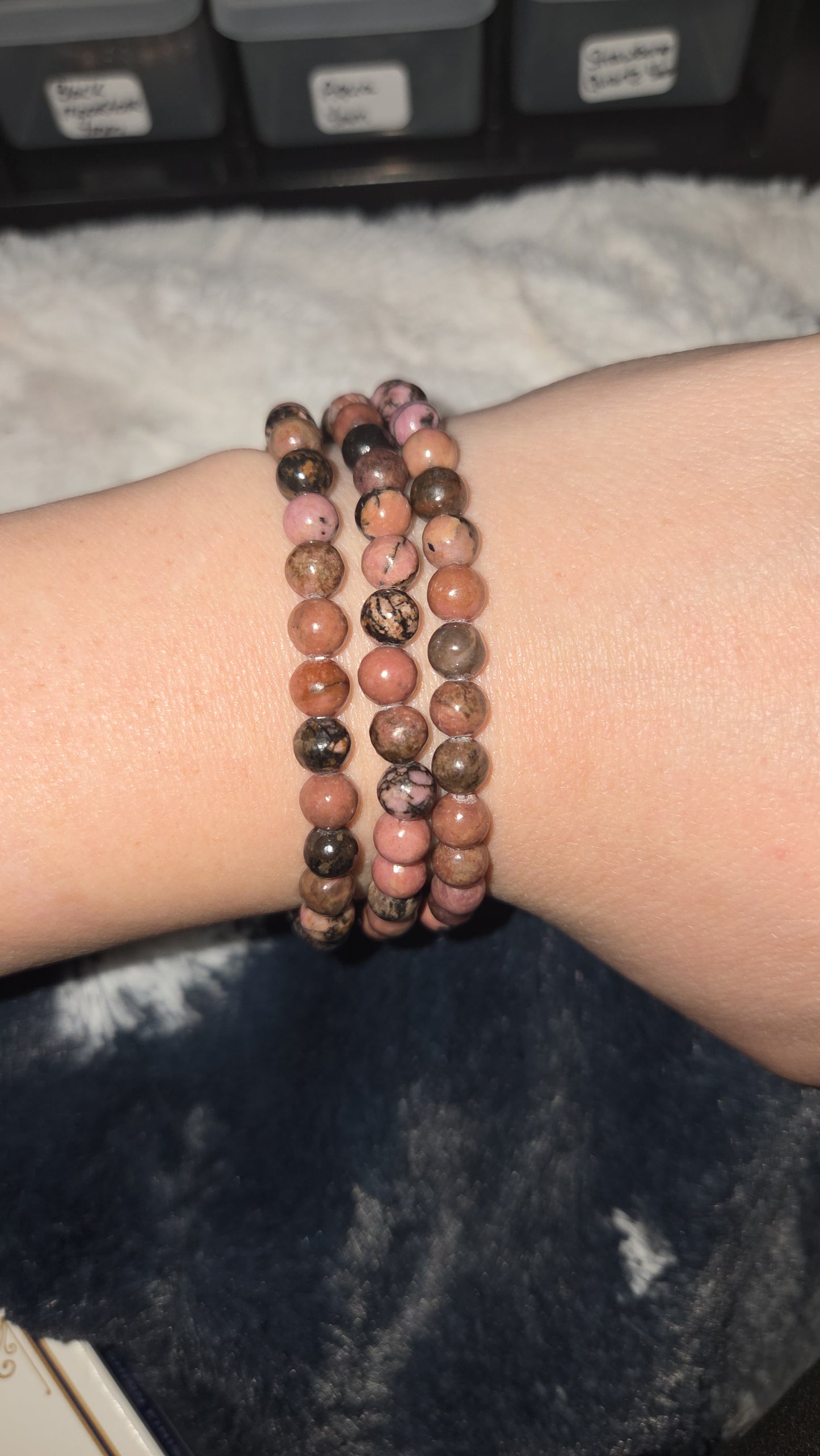 Rhodonite Bracelet 6mm