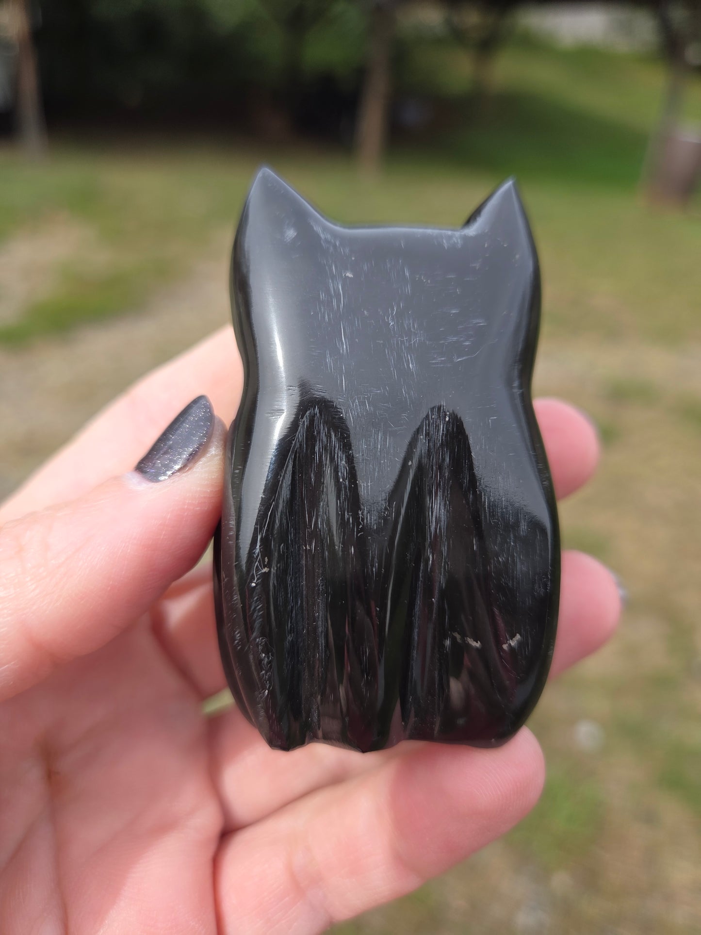 Black Marble Ghost Kitty