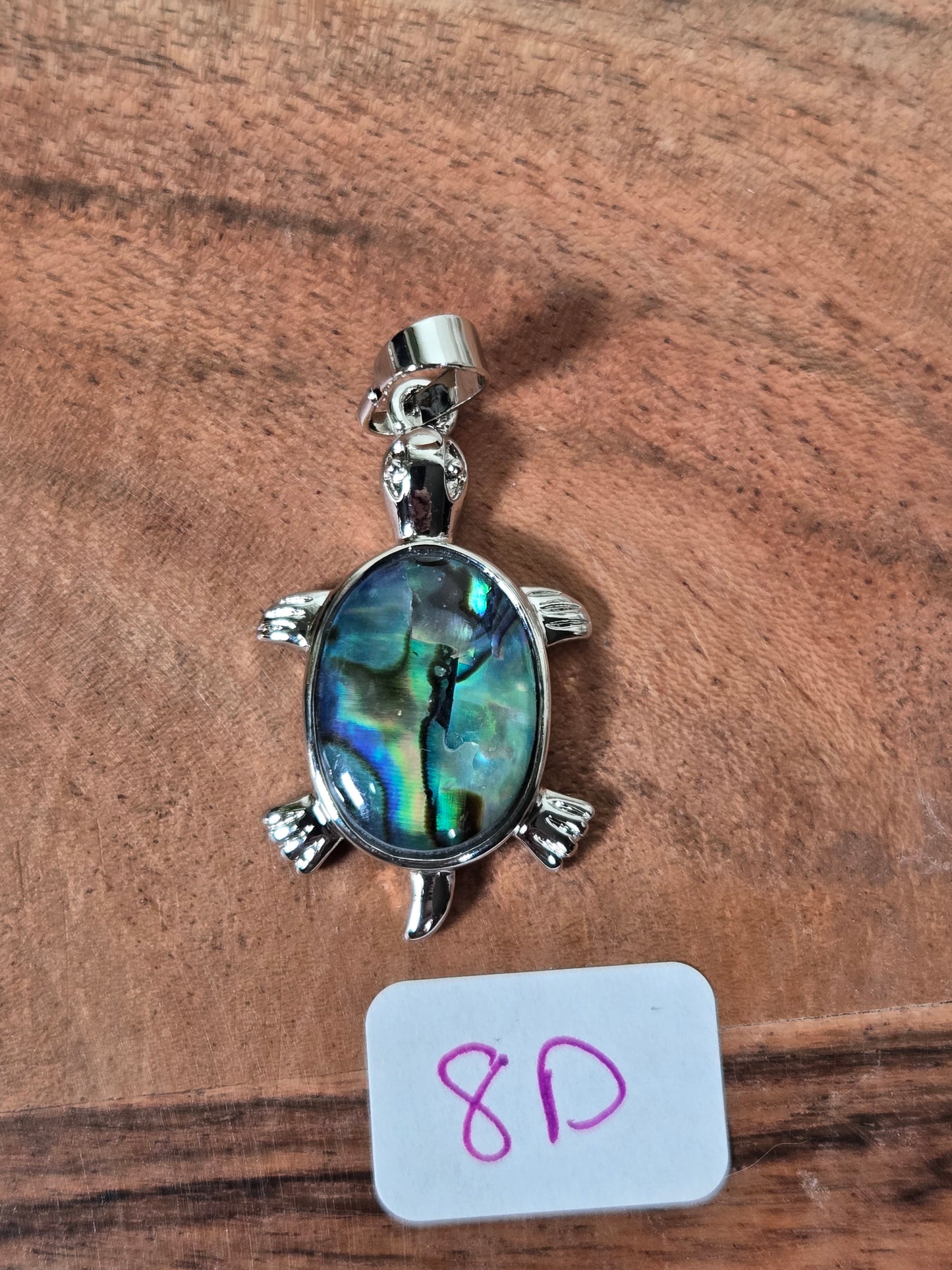 Abalone Shell Turtle Pendant