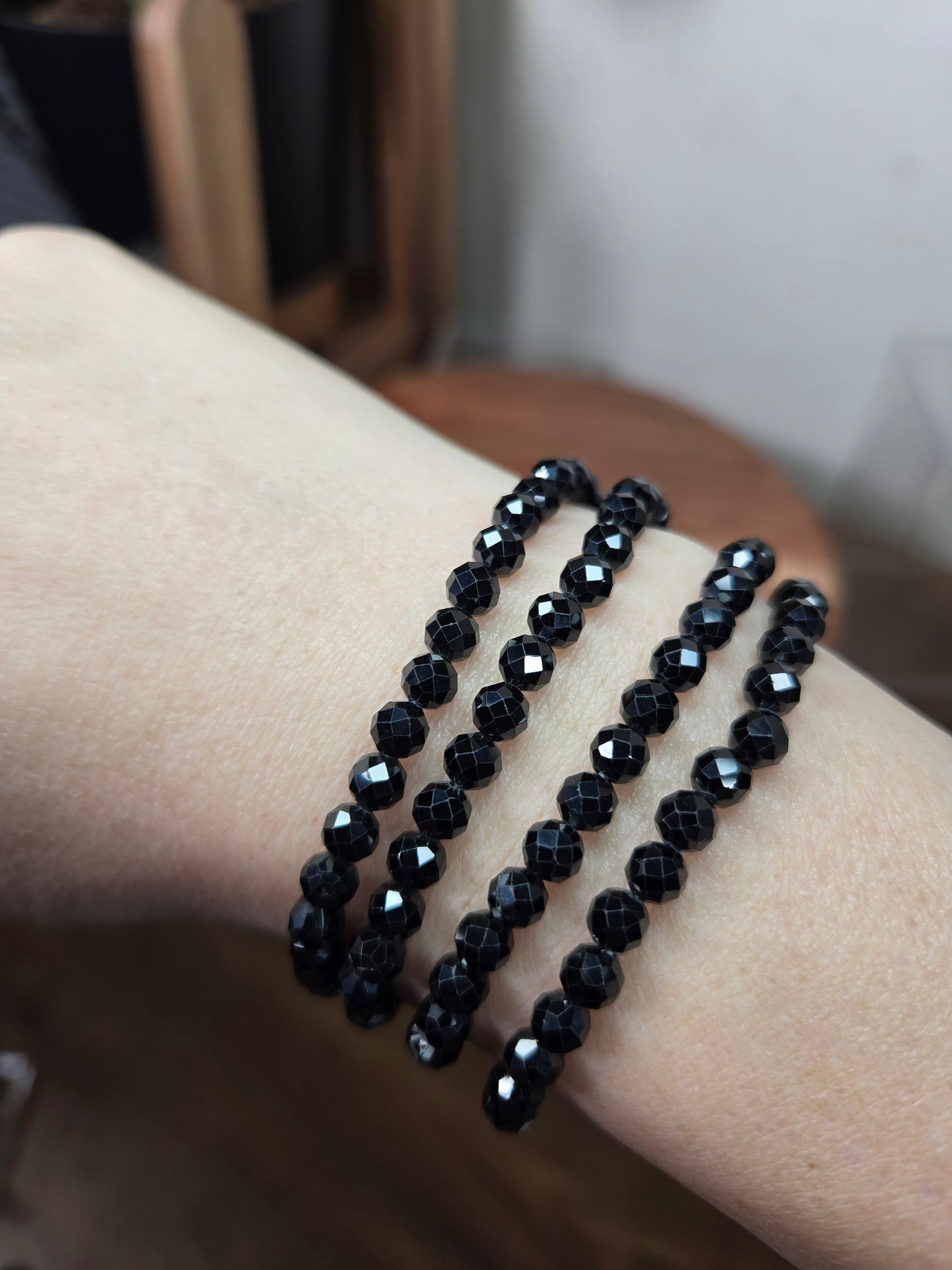 Faceted Spinel Bracelet 6mm