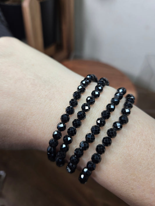 Faceted Spinel Bracelet 6mm