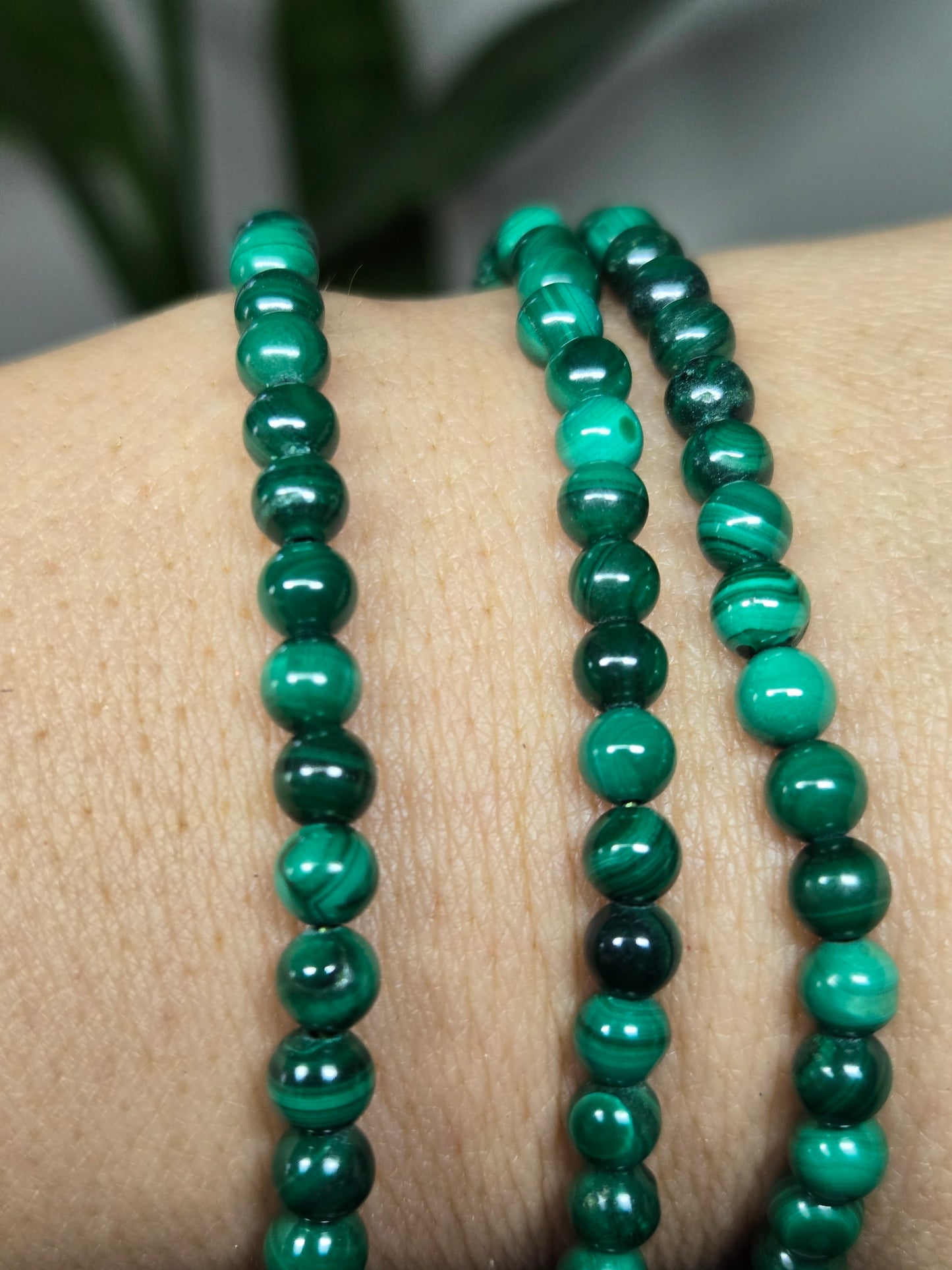 Malachite Bracelet 4mm