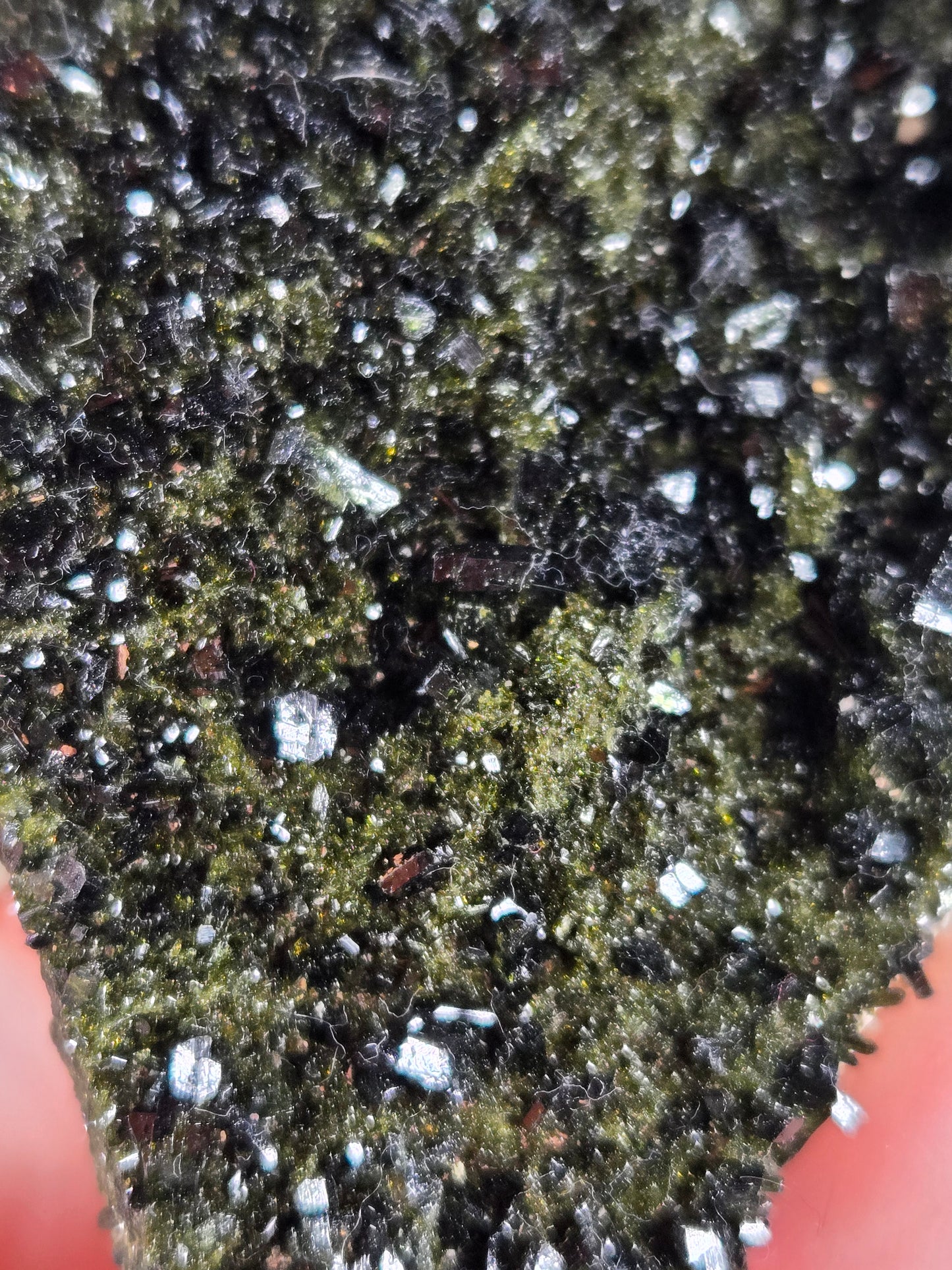 Black and Green Epidote