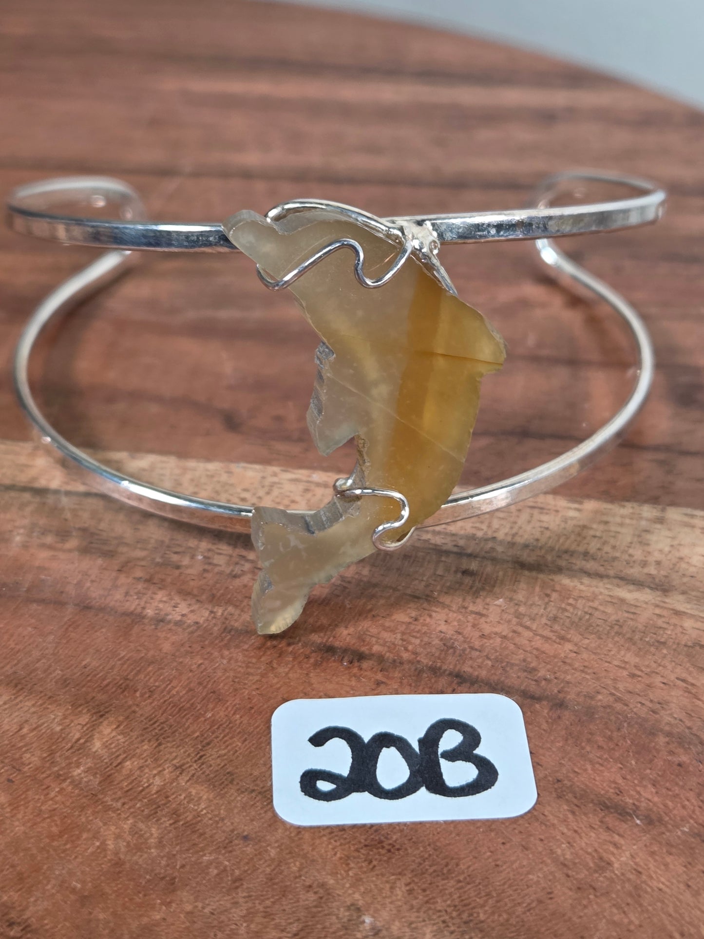 Agate Dolphin Bangle Bracelets