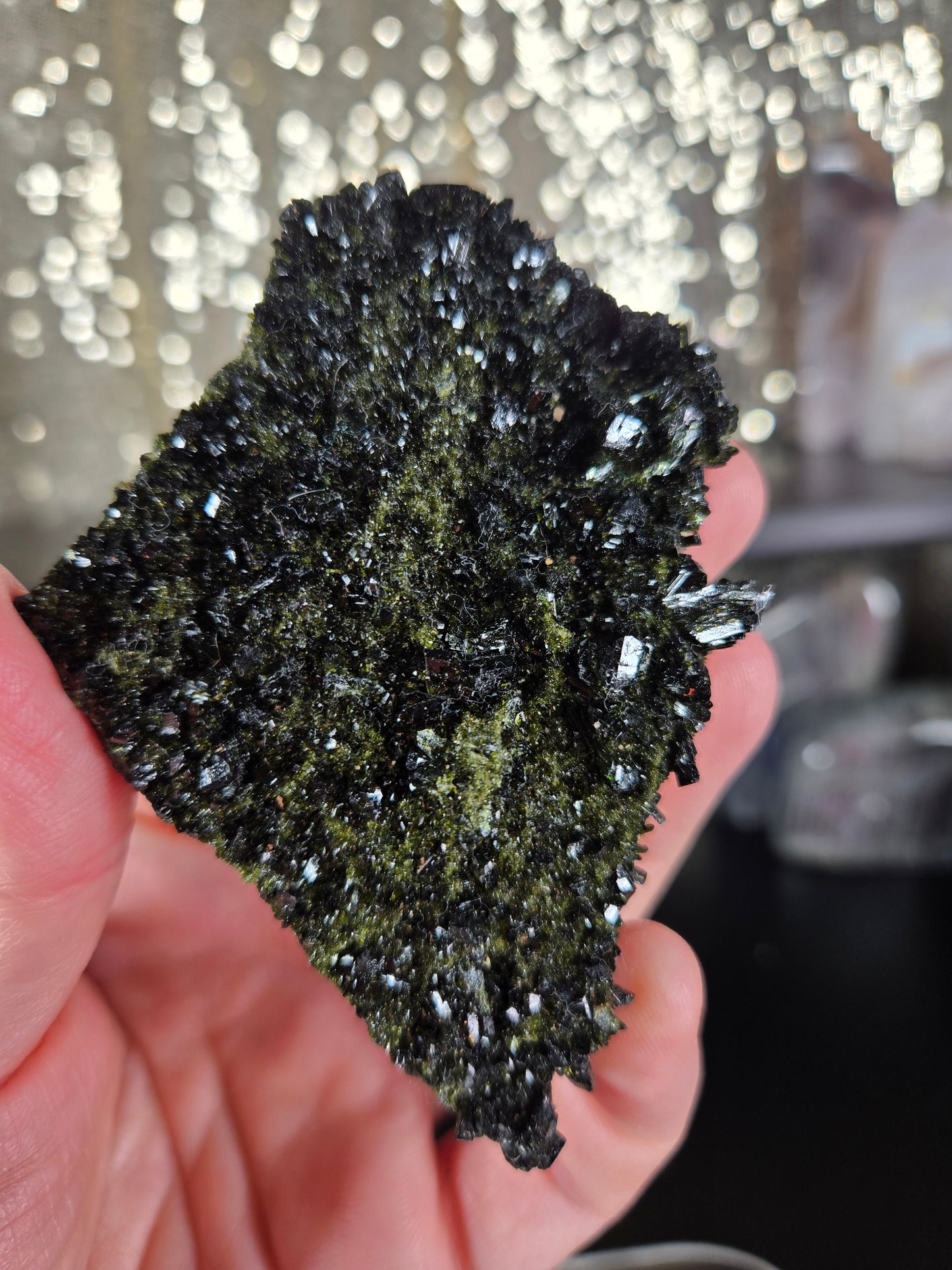 Black and Green Epidote