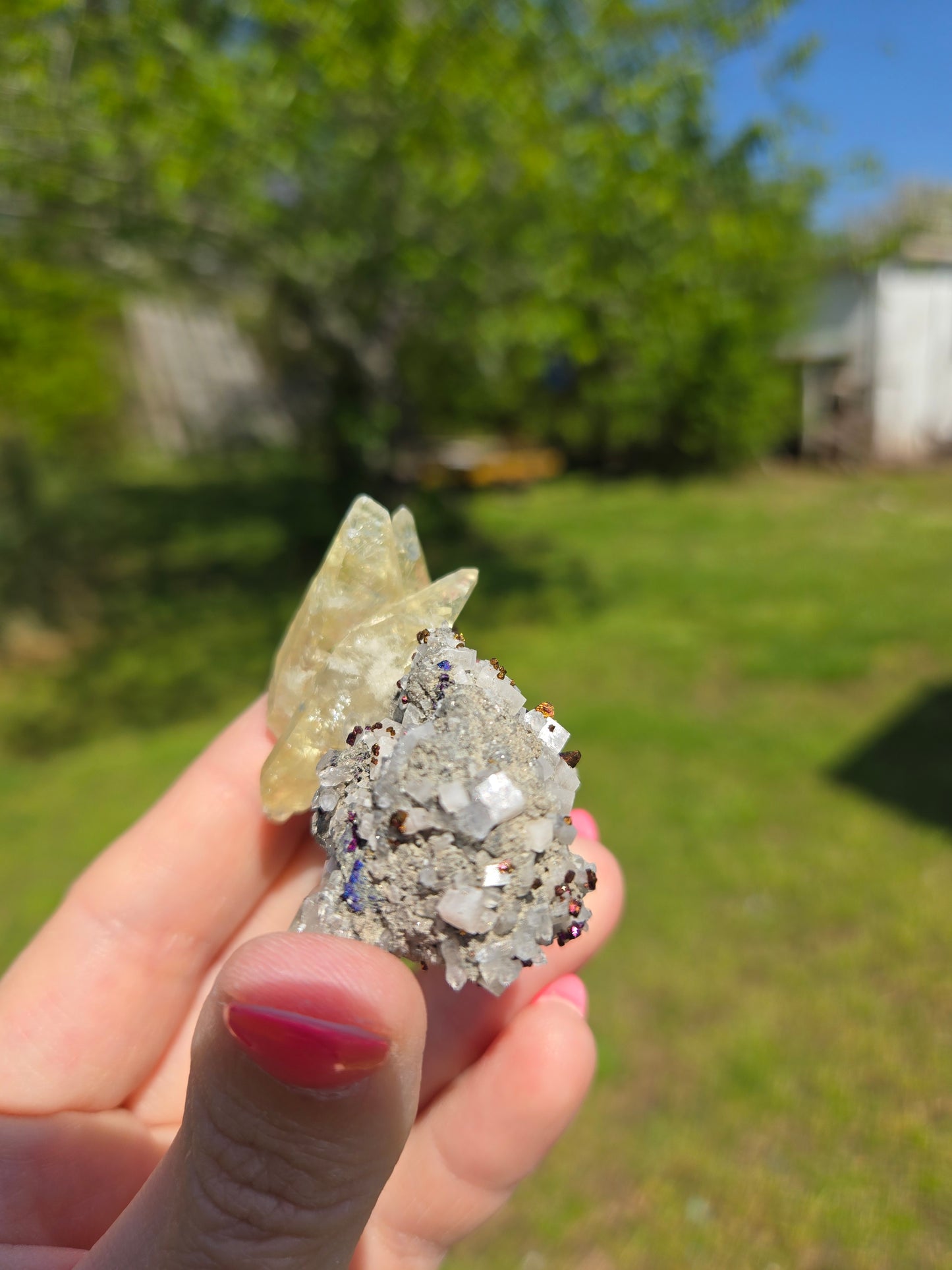 Calcite, Chalcopyrite and Dolomite Brushy Creek Mine, Missouri