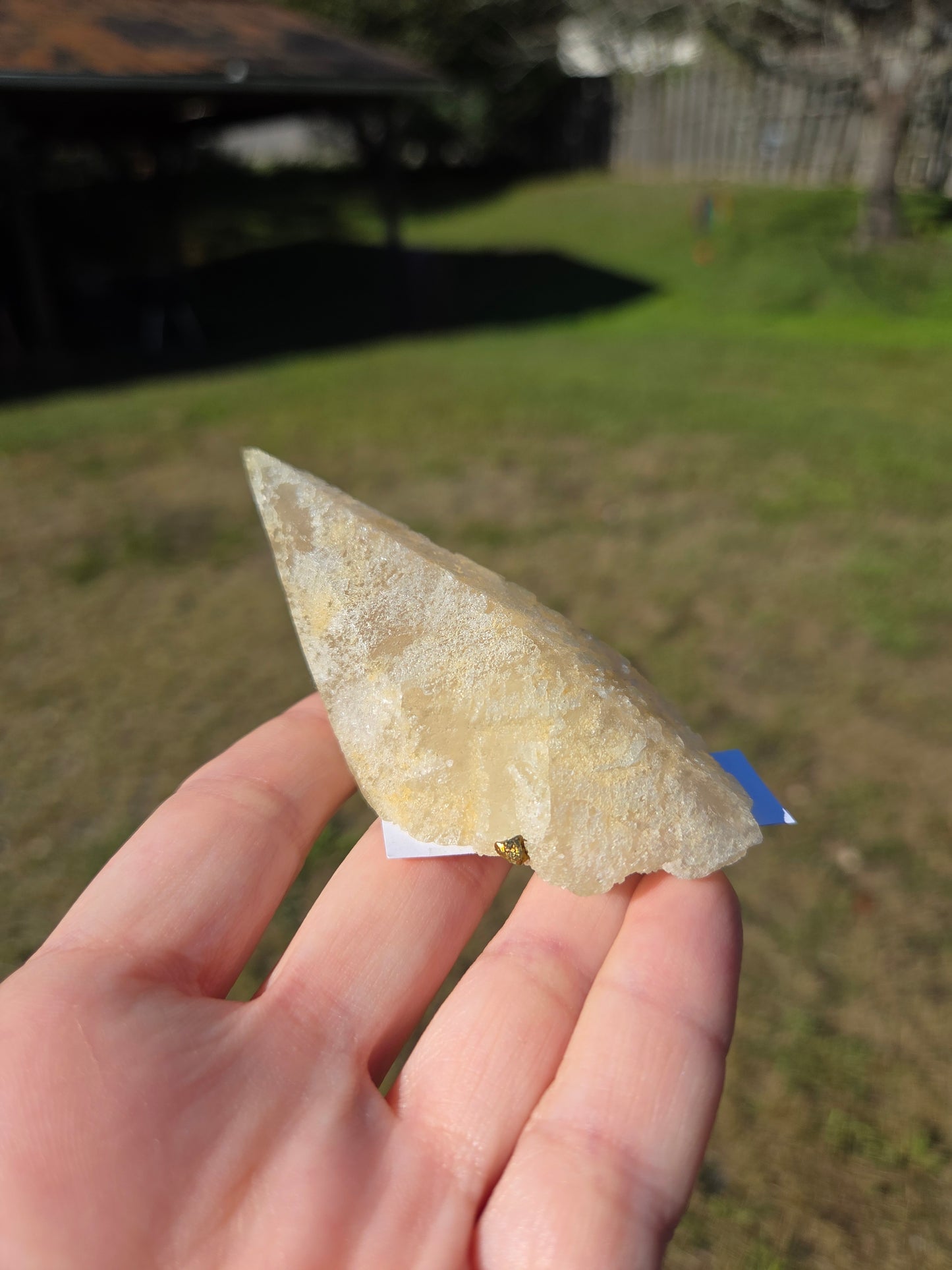 Calcite with Chalcopyrite Casteel Mine Iron Co.  Missouri