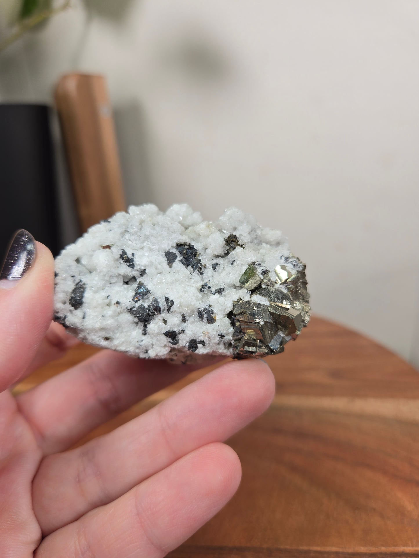 Pyrite on Dolomite